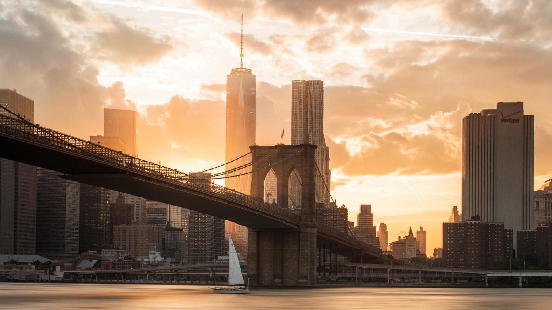 Brooklyn Bridge, HD wallpapers, Top free backgrounds, Cityscape, 1920x1080 Full HD Desktop