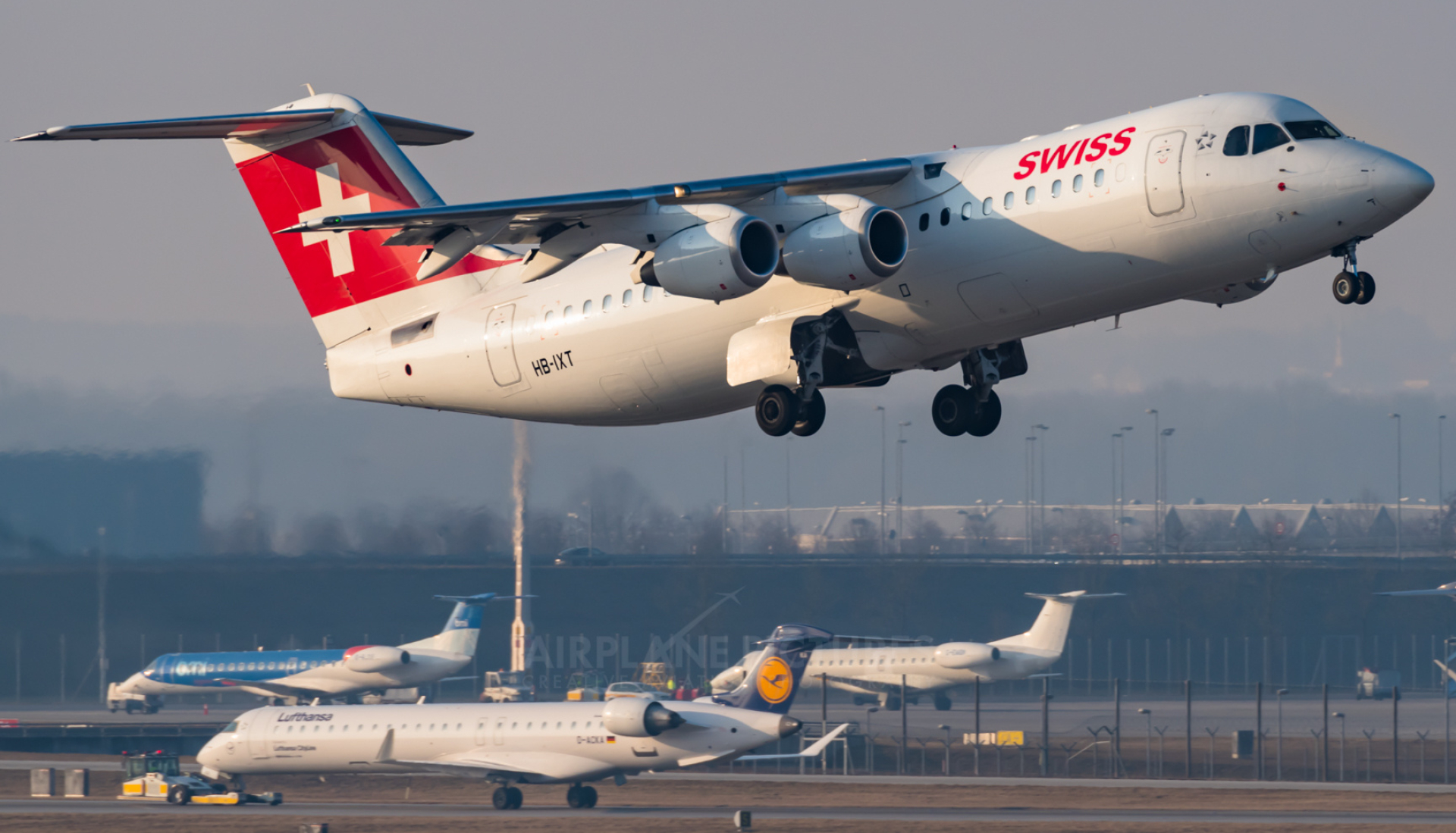 BAe Avro, Hb ixt, Swiss british aerospace, Bae 146 300avro rj100, 1920x1100 HD Desktop