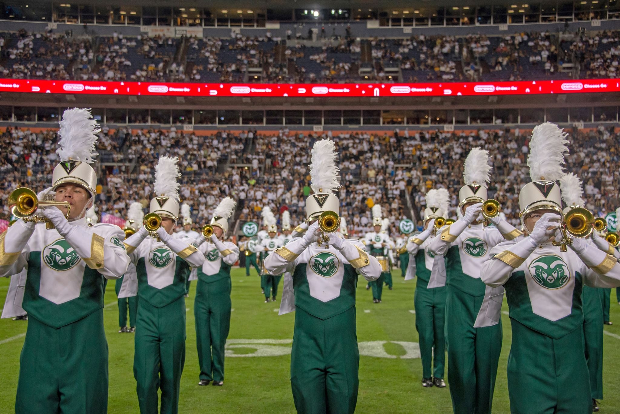 CSU marching band, Trumpets section, Half time music, Energetic performance, 2050x1370 HD Desktop