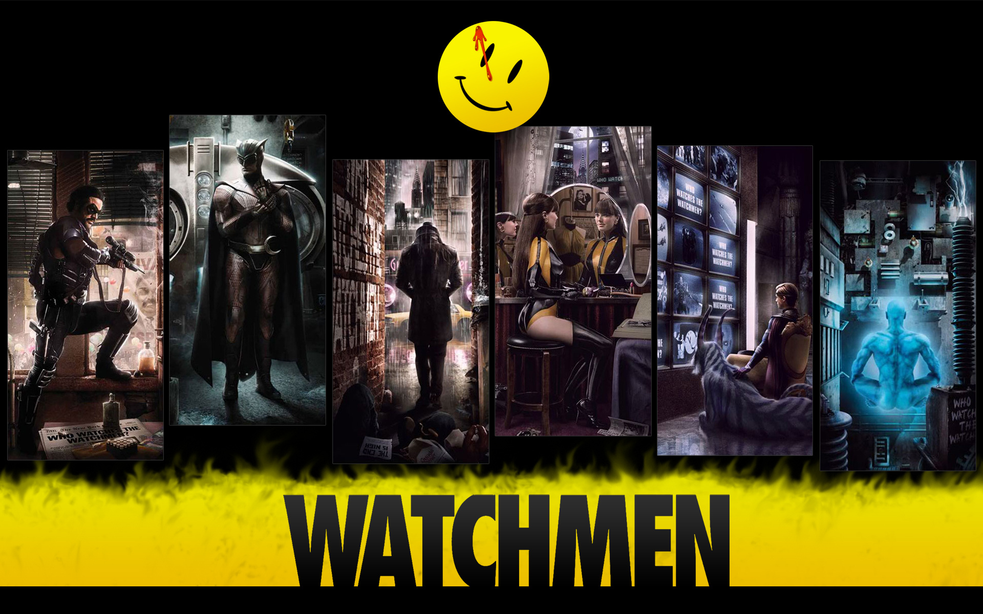 Ozymandias, Watchmen movie, Rorschach, Silk Spectre, 1920x1200 HD Desktop