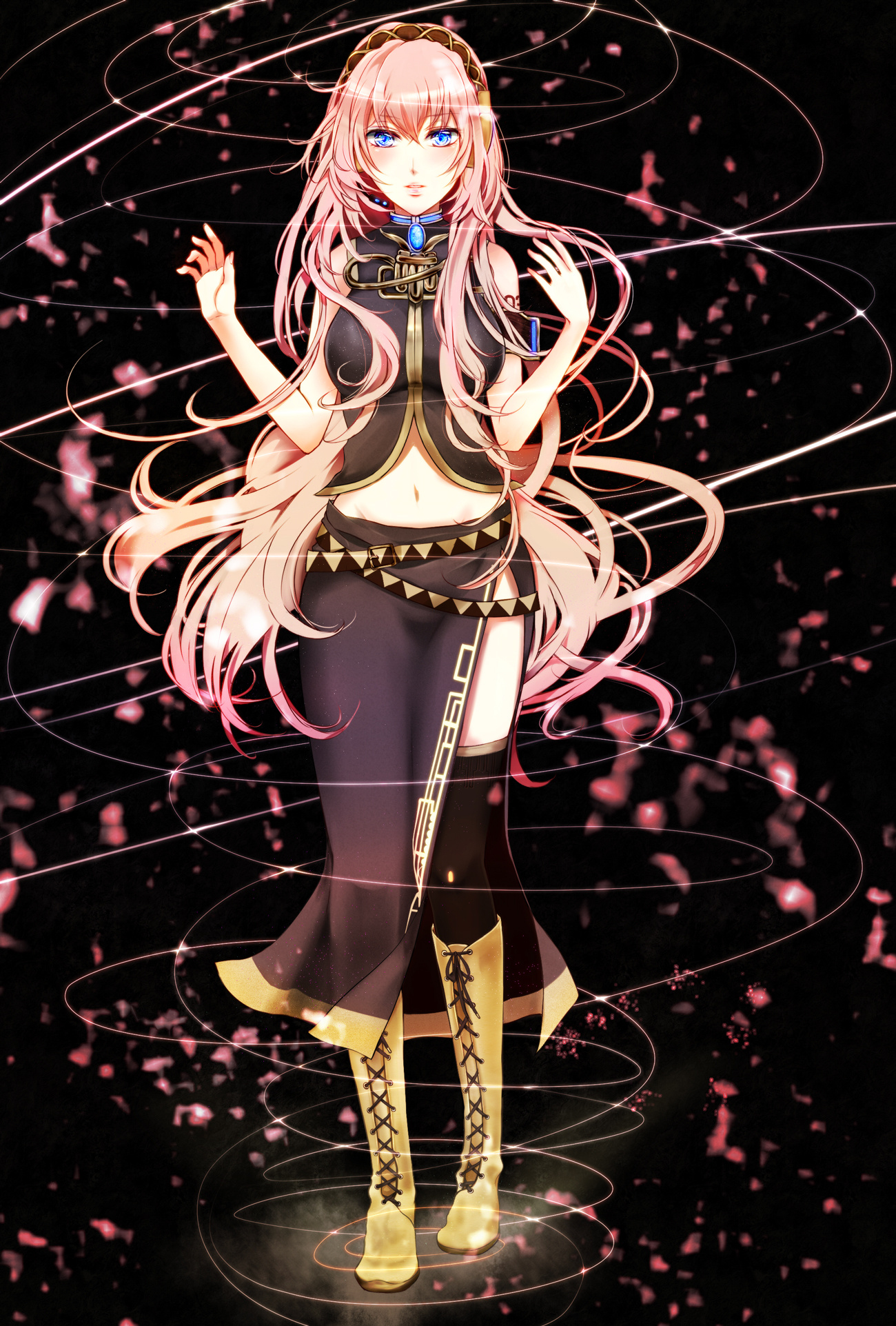 Luka Megurine, Cute yet alluring, Anime entries, Adorable idol, 1300x1930 HD Phone