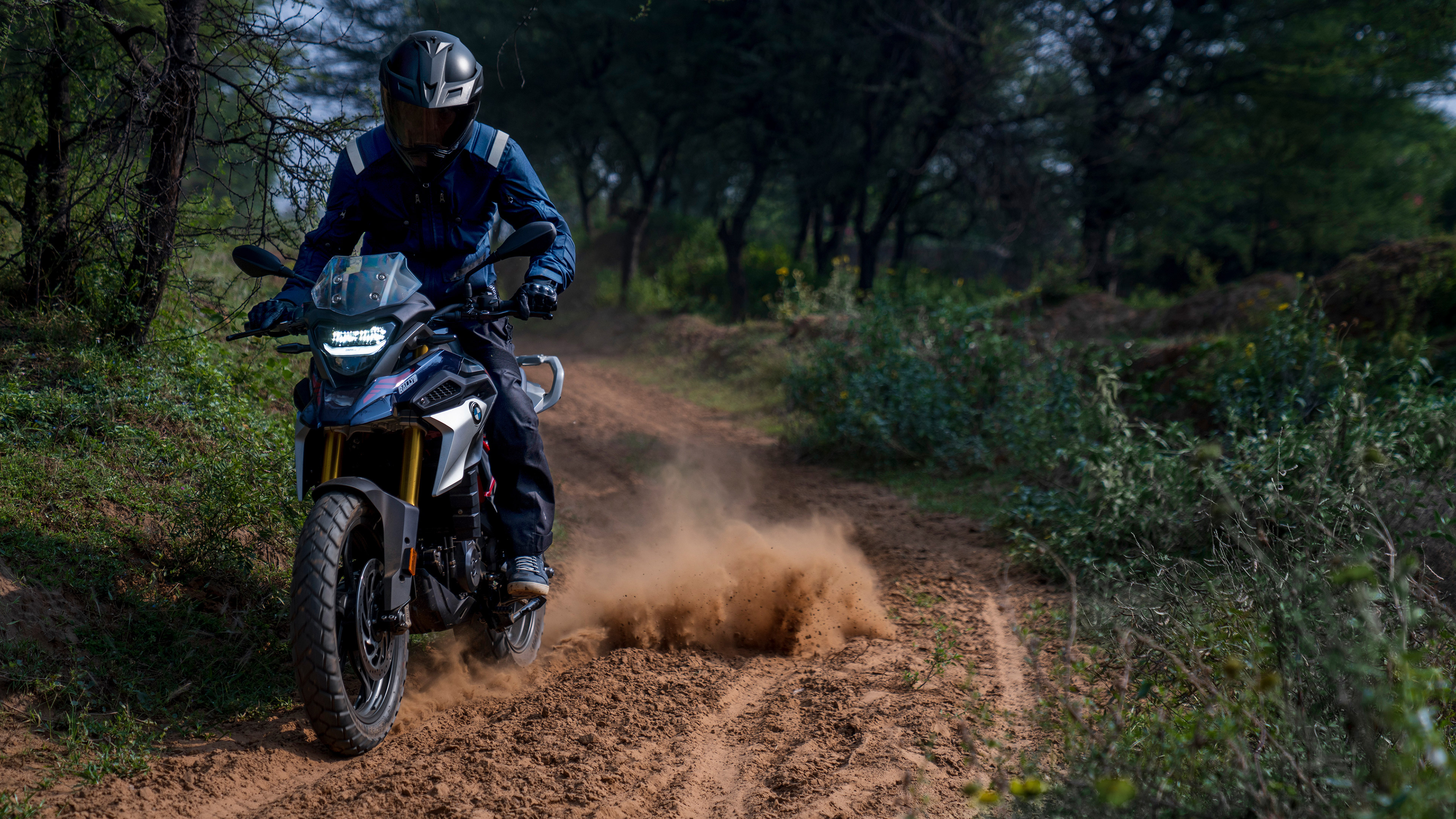 BMW G 310 GS, Off-road capabilities, 2020 model, Compact adventure bike, 3840x2160 4K Desktop