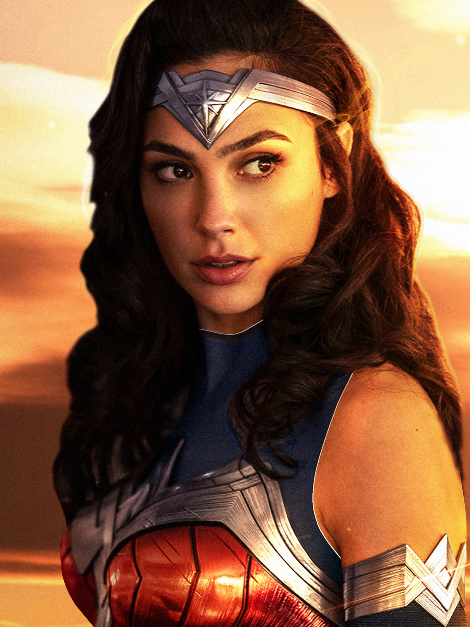 Gal Gadot, Wonder Woman, Movie art wallpaper, Desktop, Mobile, Tablet, 1540x2050 HD Phone