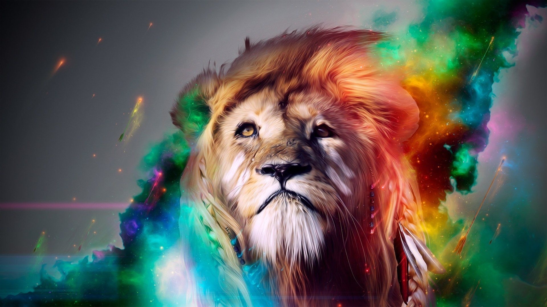 Art, 37, Lion art wallpapers, Lion, 1920x1080 Full HD Desktop