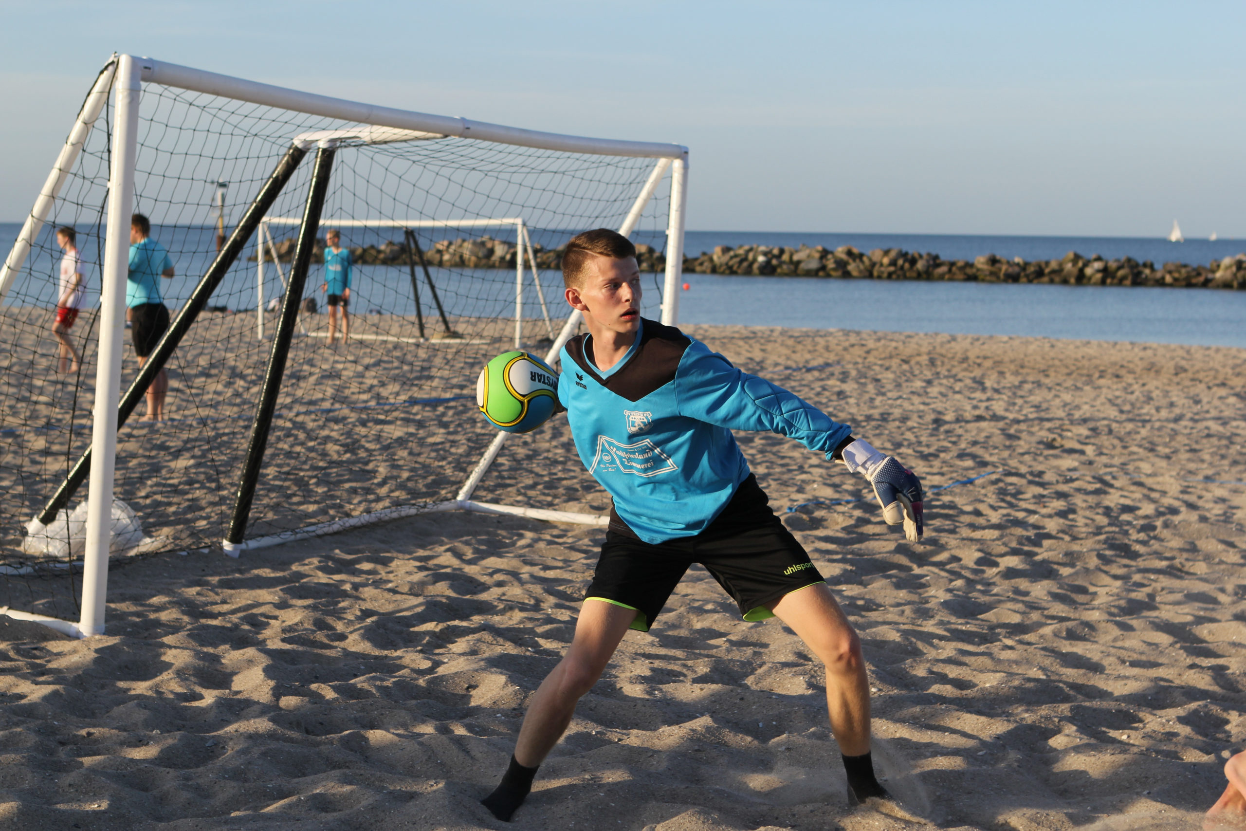 Goalkeeper, Beach Handball Wallpaper, 2560x1710 HD Desktop