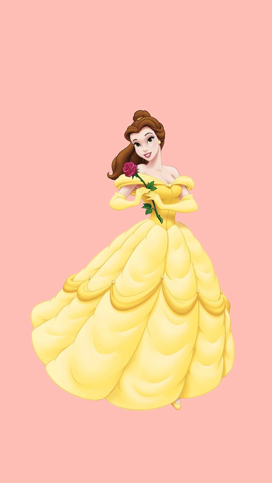 Enchanted rose, Belle (Disney) Wallpaper, 1080x1920 Full HD Phone