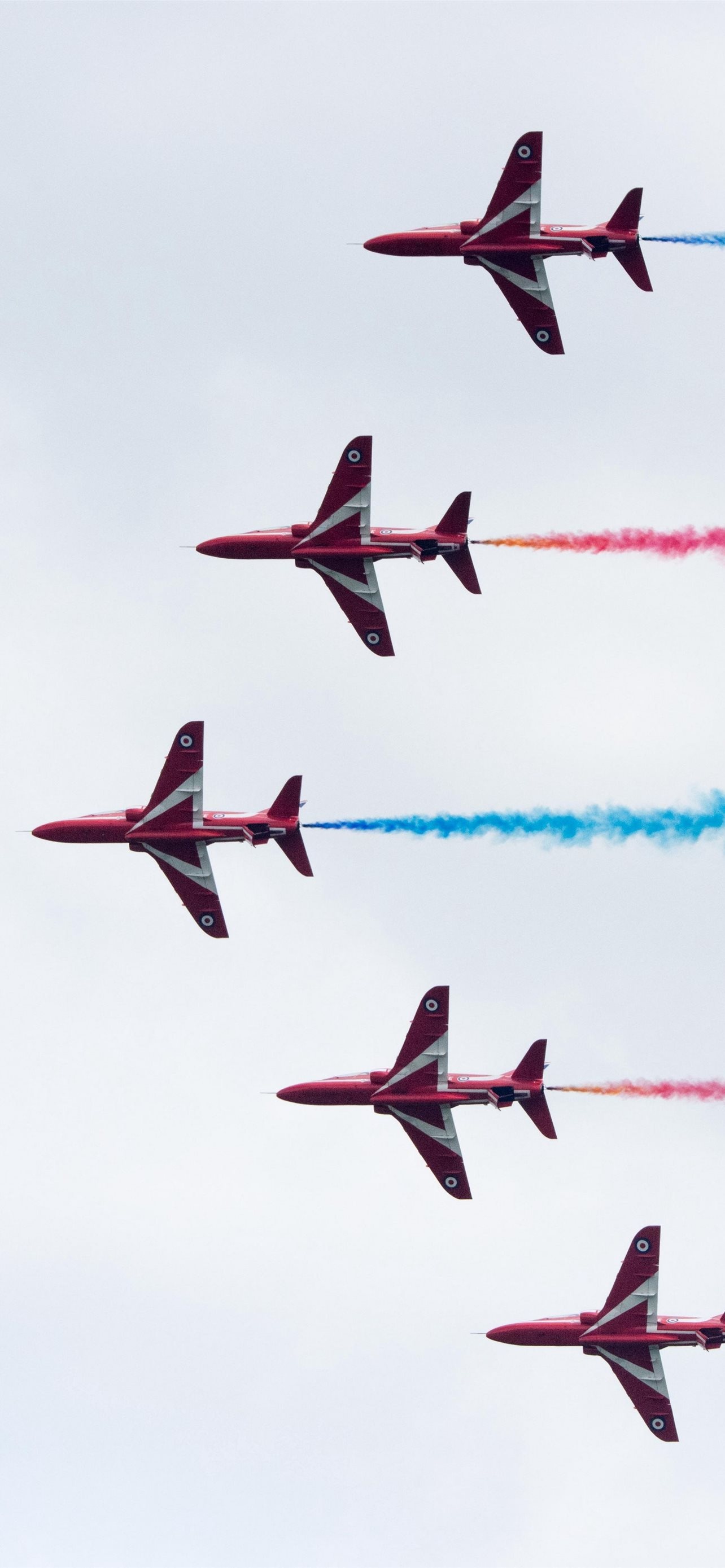 The Red Arrows, Aerobatics Wallpaper, 1290x2780 HD Phone