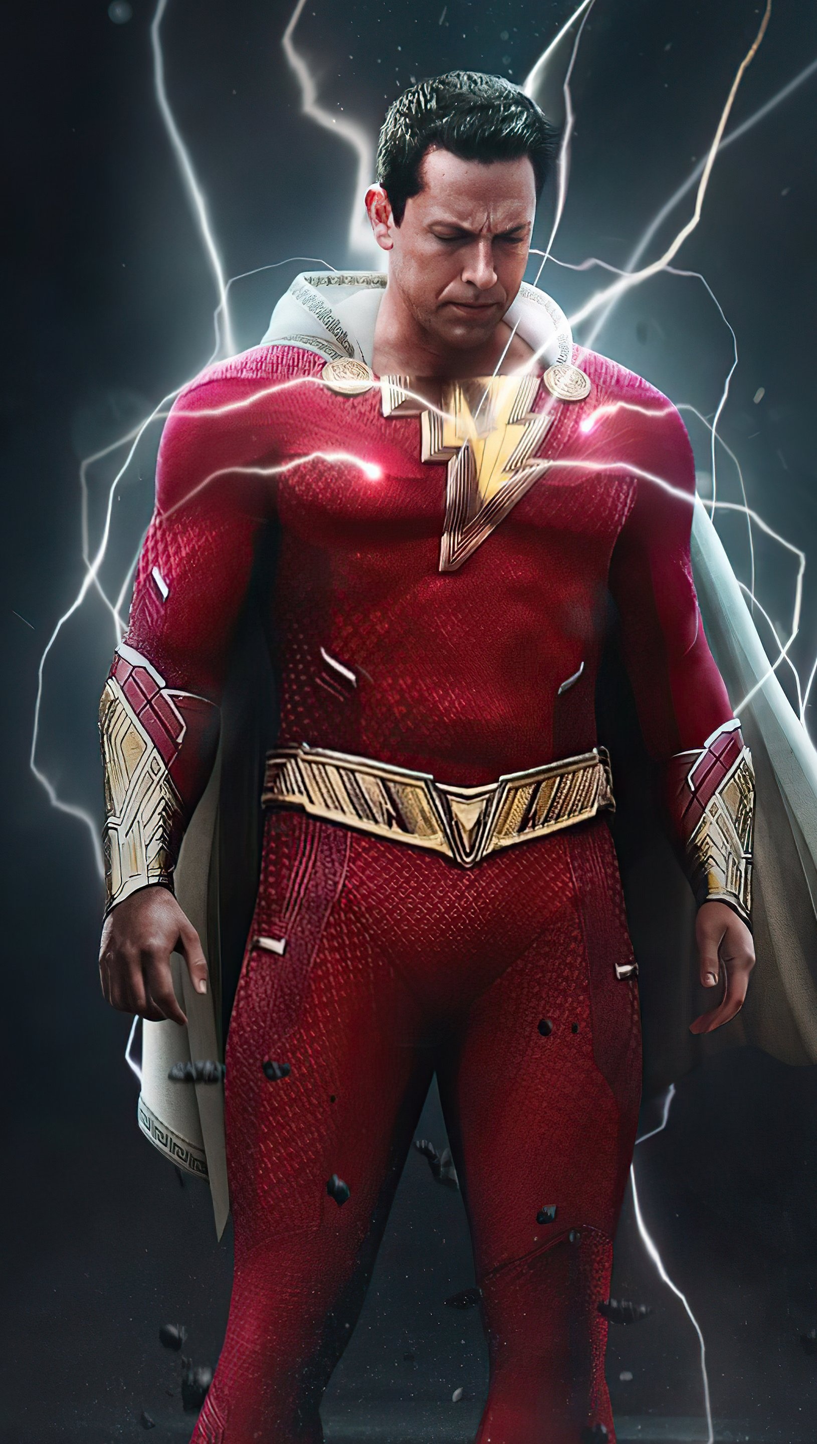 Shazam Movie, Fury of the Gods, Epic wallpaper, Superhero power, 1630x2880 HD Phone