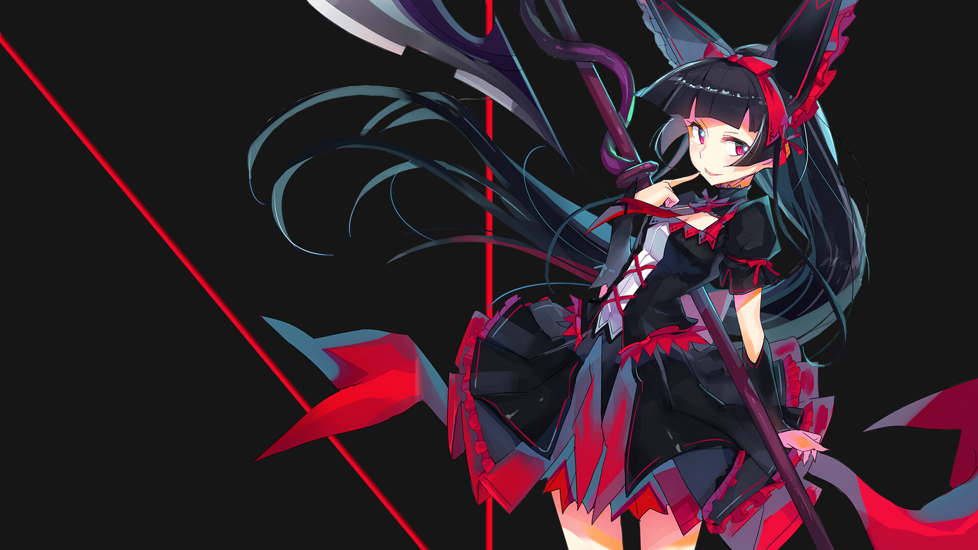 Rory Mercury, Gate, Anime expressions, Artistic wallpaper, 1920x1080 Full HD Desktop