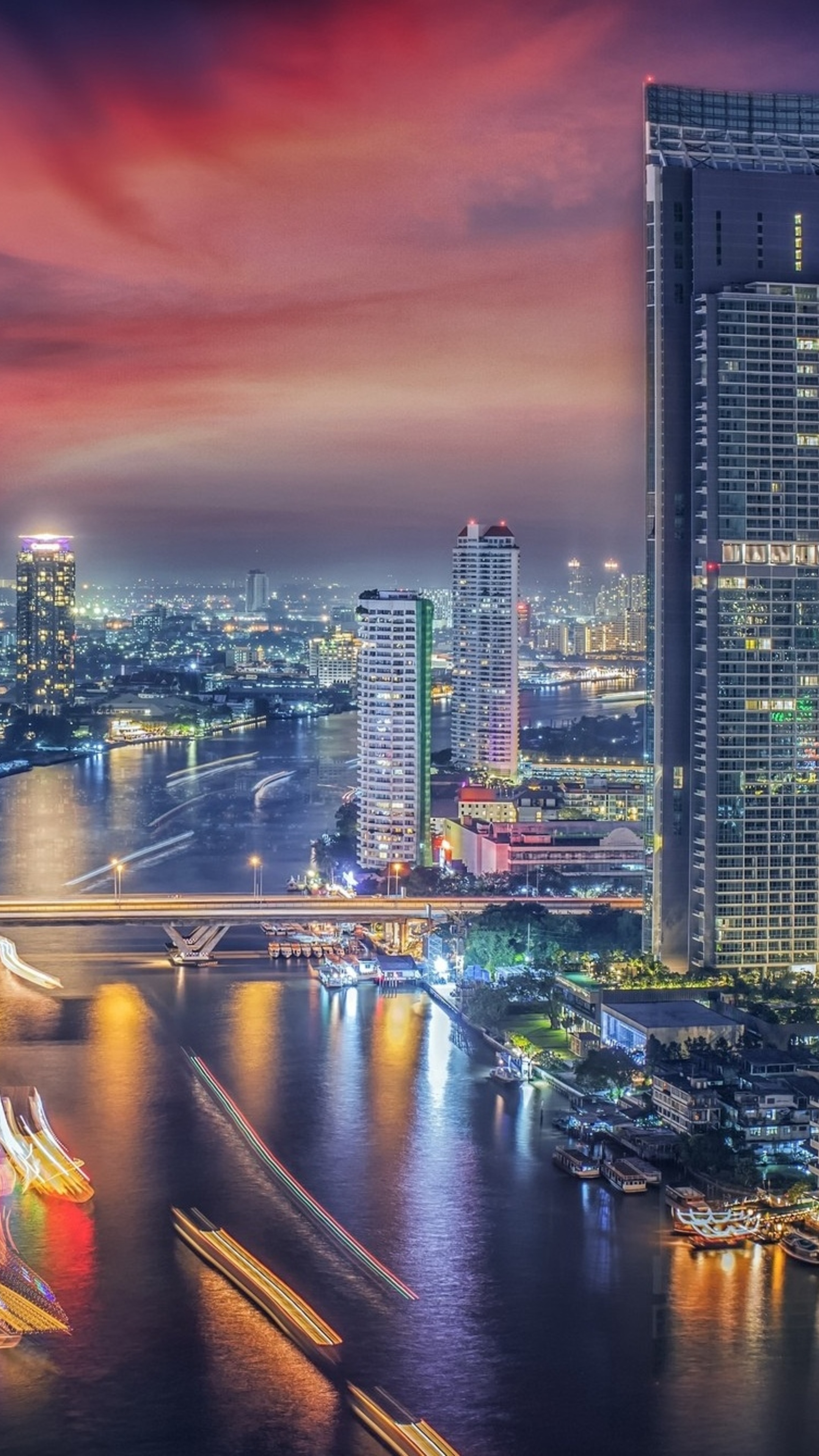 Beautiful Bangkok city, Xperia wallpapers, 2160x3840 4K Phone