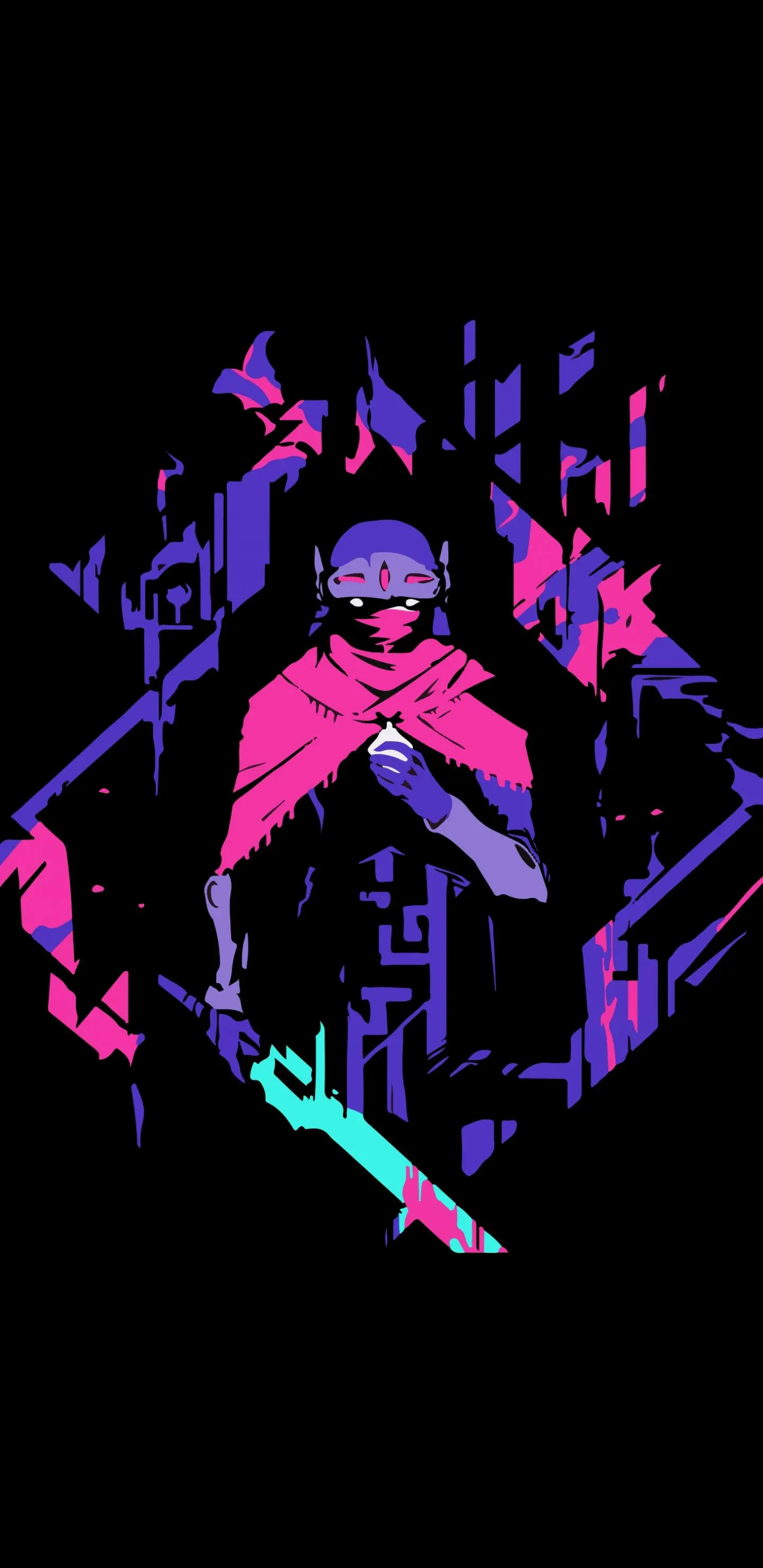 Hyper Light Drifter, Wallpaper, Digital artwork, Gaming visuals, 1440x2960 HD Phone