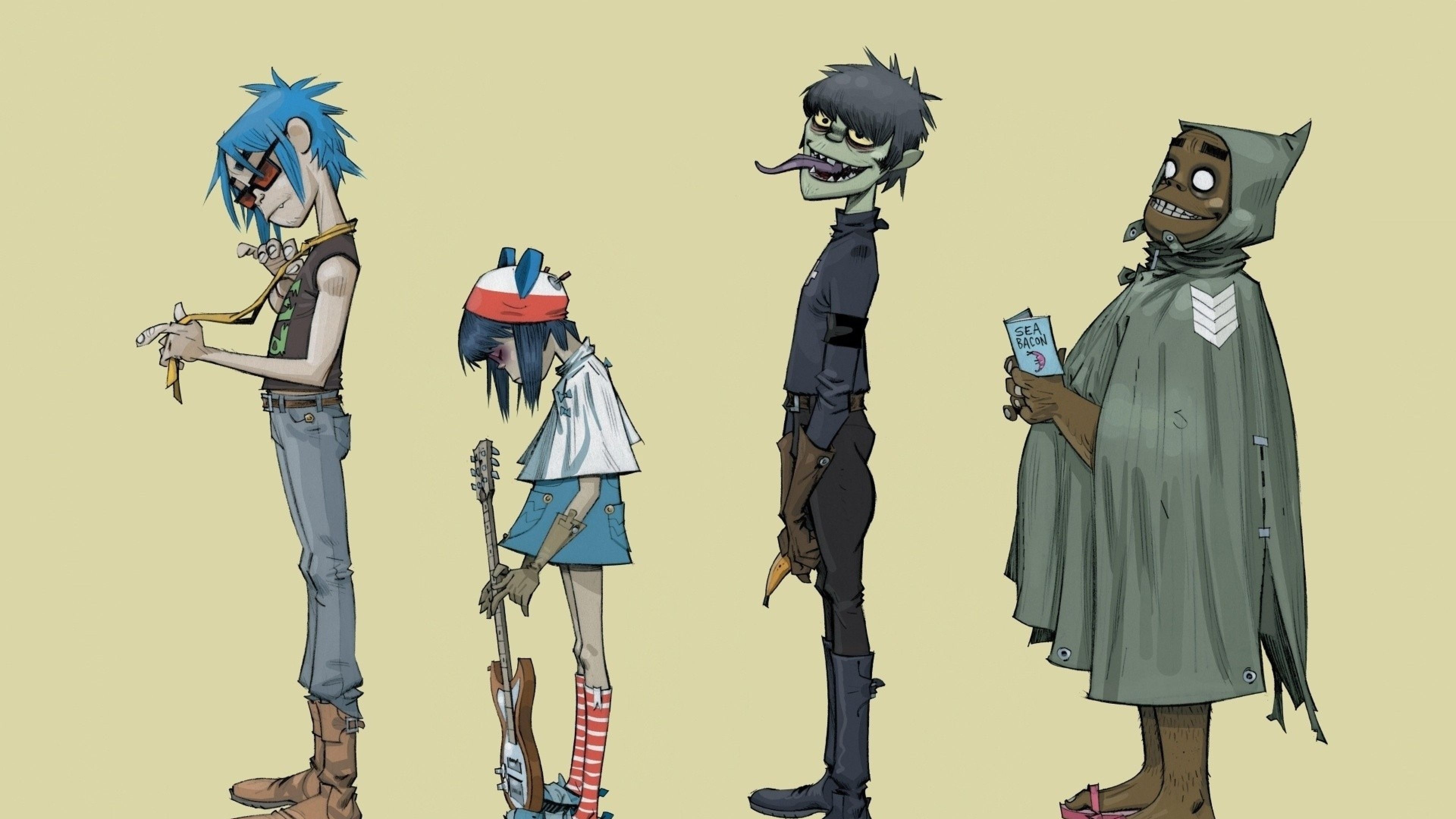 Gorillaz noodle wallpapers, Beautiful backgrounds, Stunning wallpapers, Band, 3840x2160 4K Desktop