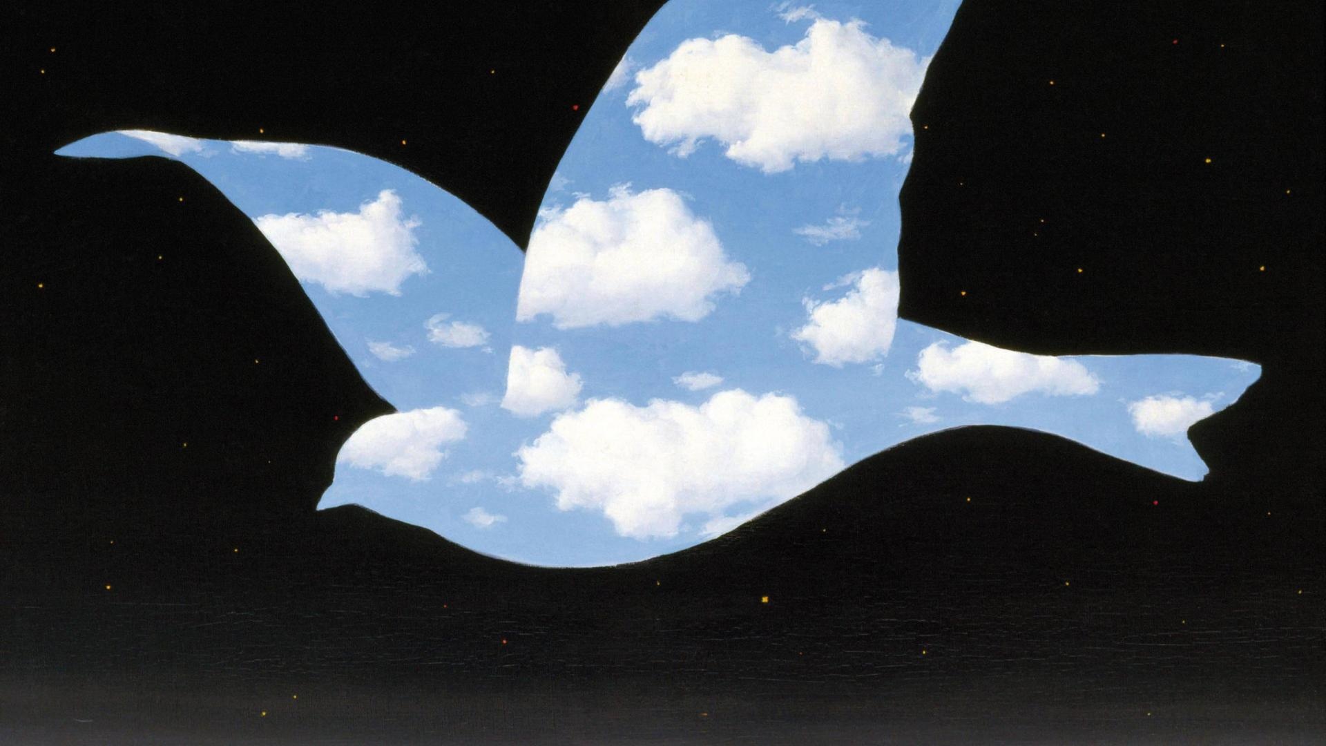 The Kiss, Magritte Wallpaper, 1920x1080 Full HD Desktop