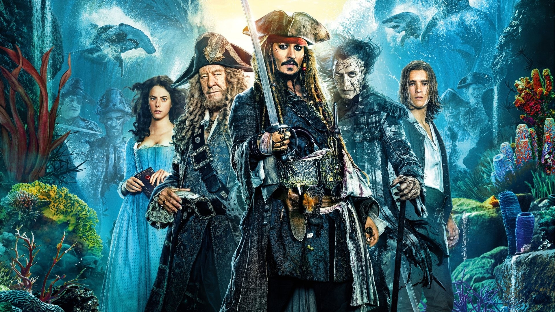 Captain Salazar, Fierce villain, Pirates of the Caribbean, Supernatural threat, 1920x1080 Full HD Desktop