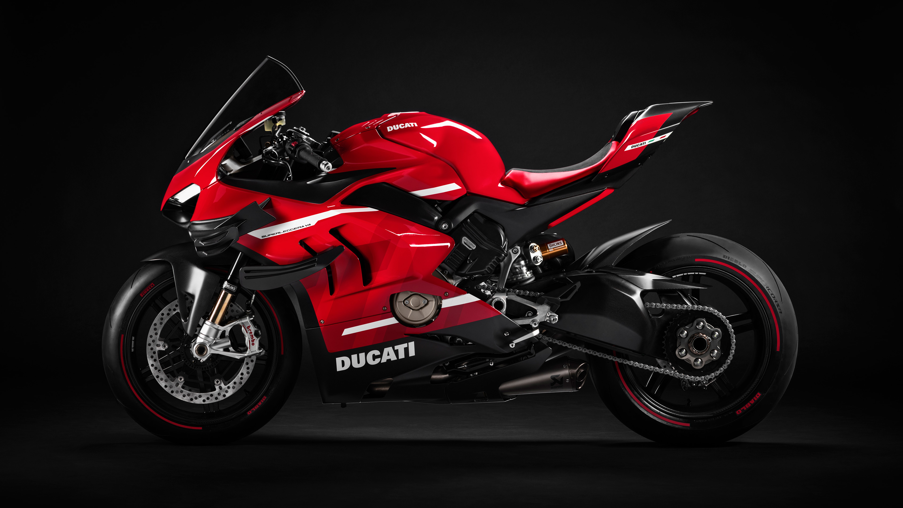 Left Side, Ducati Superleggera V4 Wallpaper, 3840x2160 4K Desktop