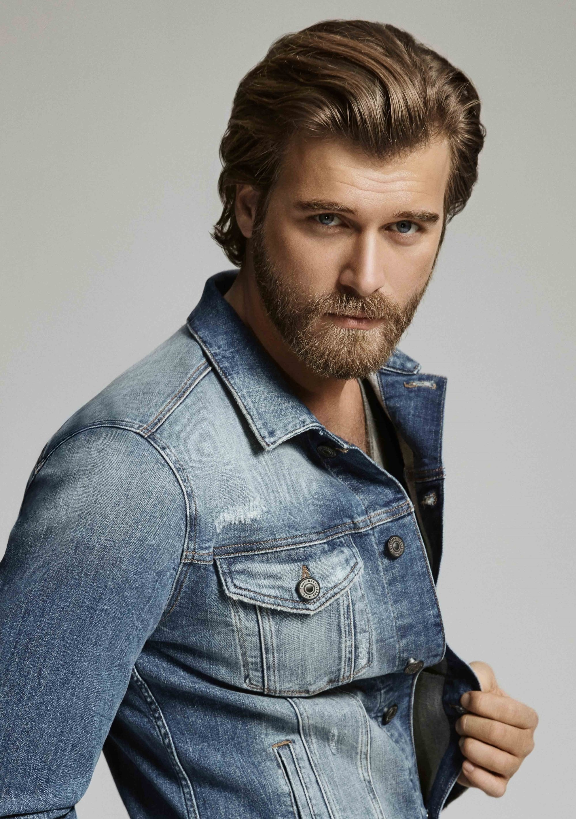 Kivanc Tatlitug, Denim jacket, Eye candy, Women, 2000x2850 HD Phone