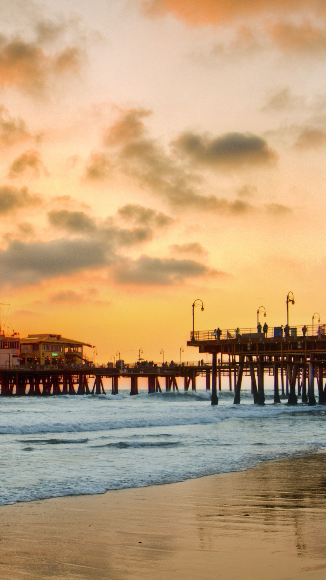 Huntington Beach, Travels, Santa Monica beach, Beautiful view, 1080x1920 Full HD Phone