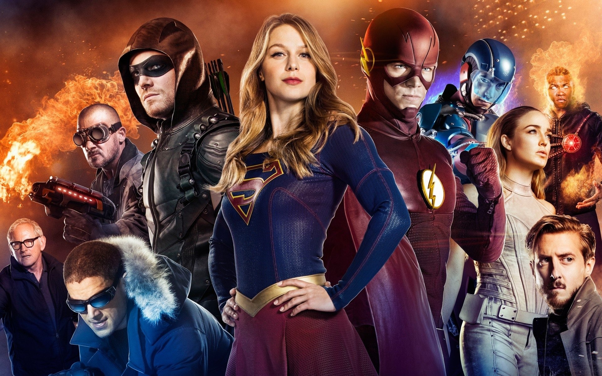 Legends of Tomorrow, TV Series, Flash superhero, Time travel adventures, 1920x1200 HD Desktop