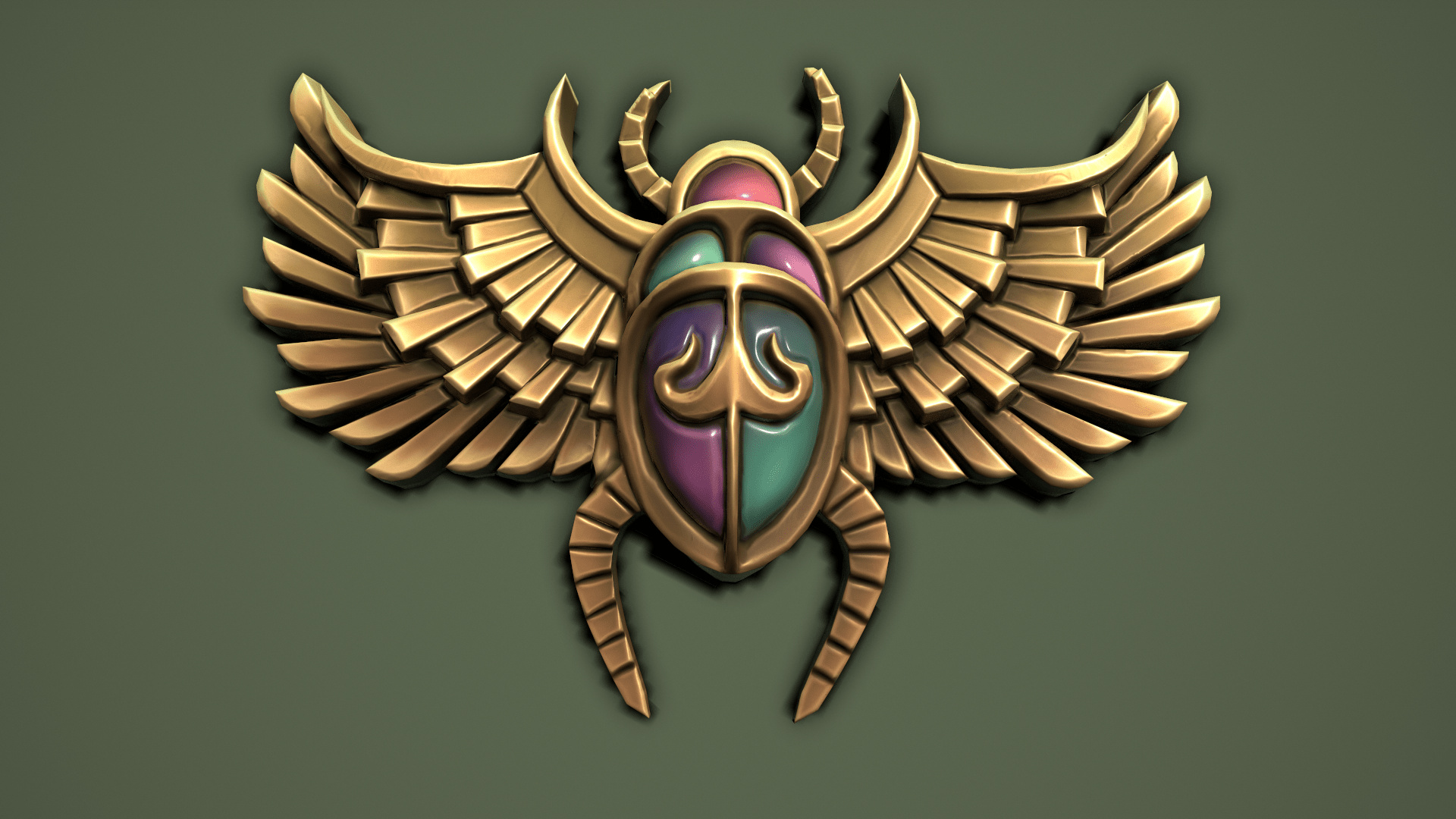 Egyptian Scarab, Fantasy chests, 1920x1080 Full HD Desktop