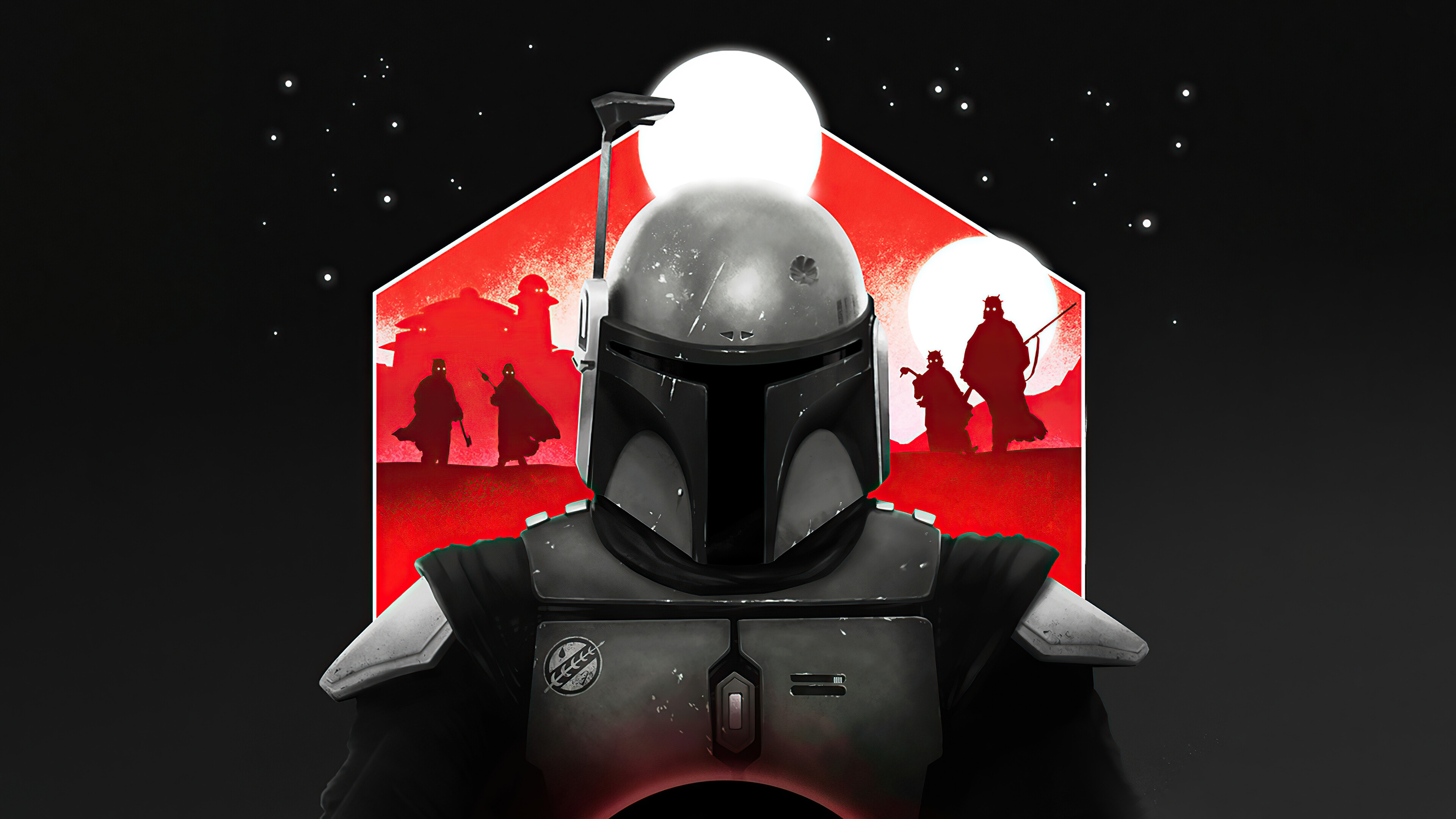 Boba Fett Star Wars, Mythic warrior, Galaxy-spanning adventure, Legendary status, 3840x2160 4K Desktop