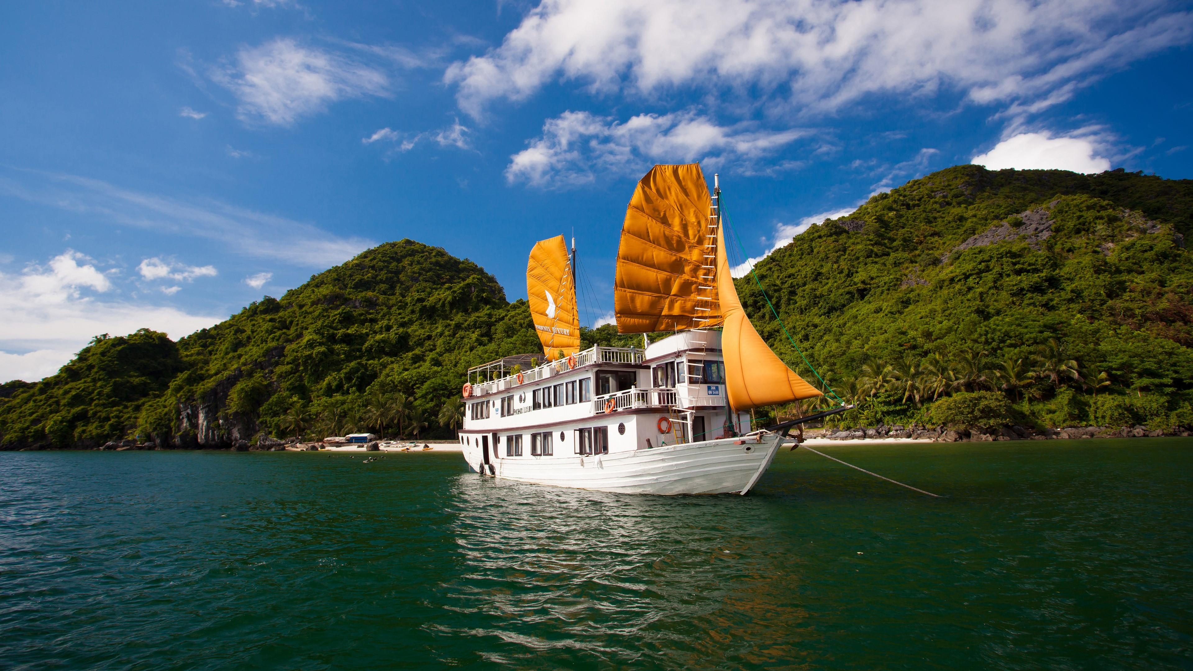 Ha Long, Vietnam, Halong Bay, Backiee, 3840x2160 4K Desktop