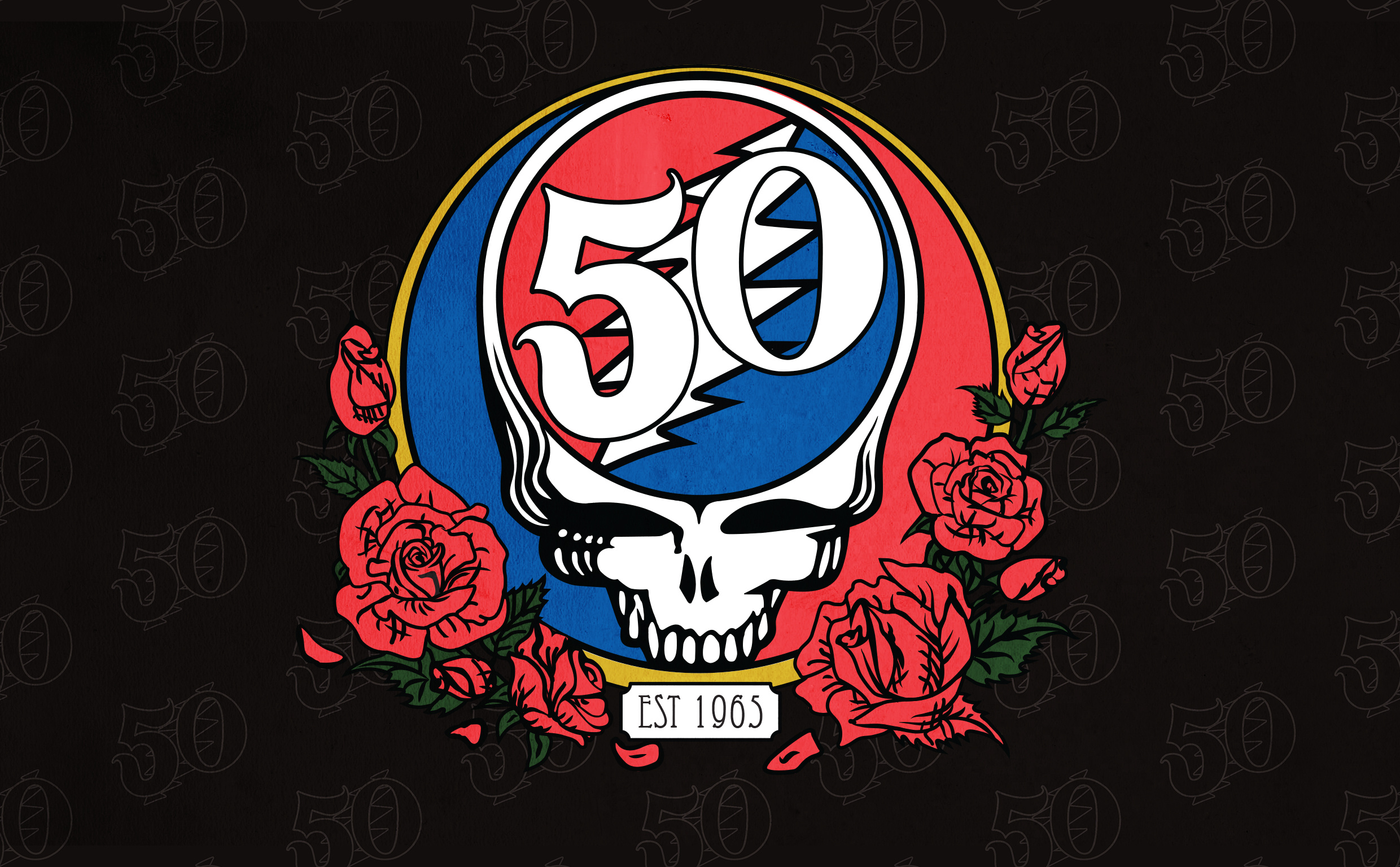 Grateful Dead, Artistic illustration, Grateful Dead logo, Cartoon skull artwork, 2480x1540 HD Desktop