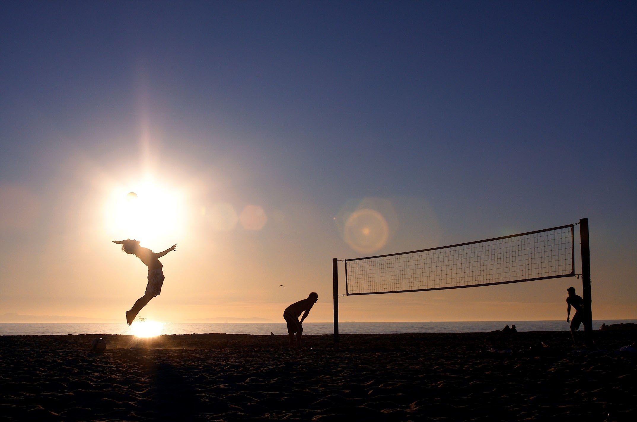 Beach Volleyball, Professional athletes, Sand court action, Intense competition, 2150x1430 HD Desktop