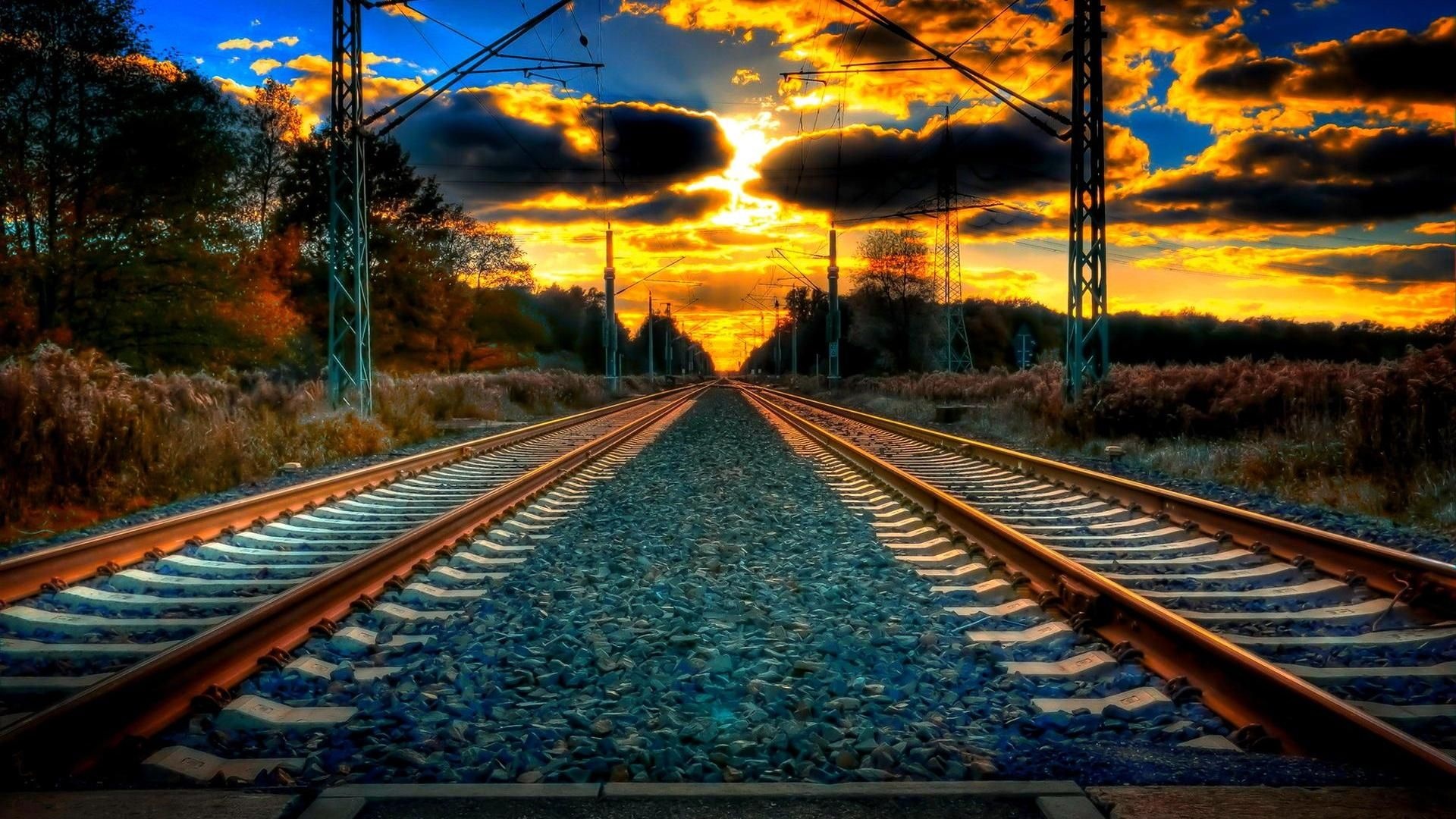 Railway, Wallpapers, Adorable wallpapers, Cedil, 1920x1080 Full HD Desktop