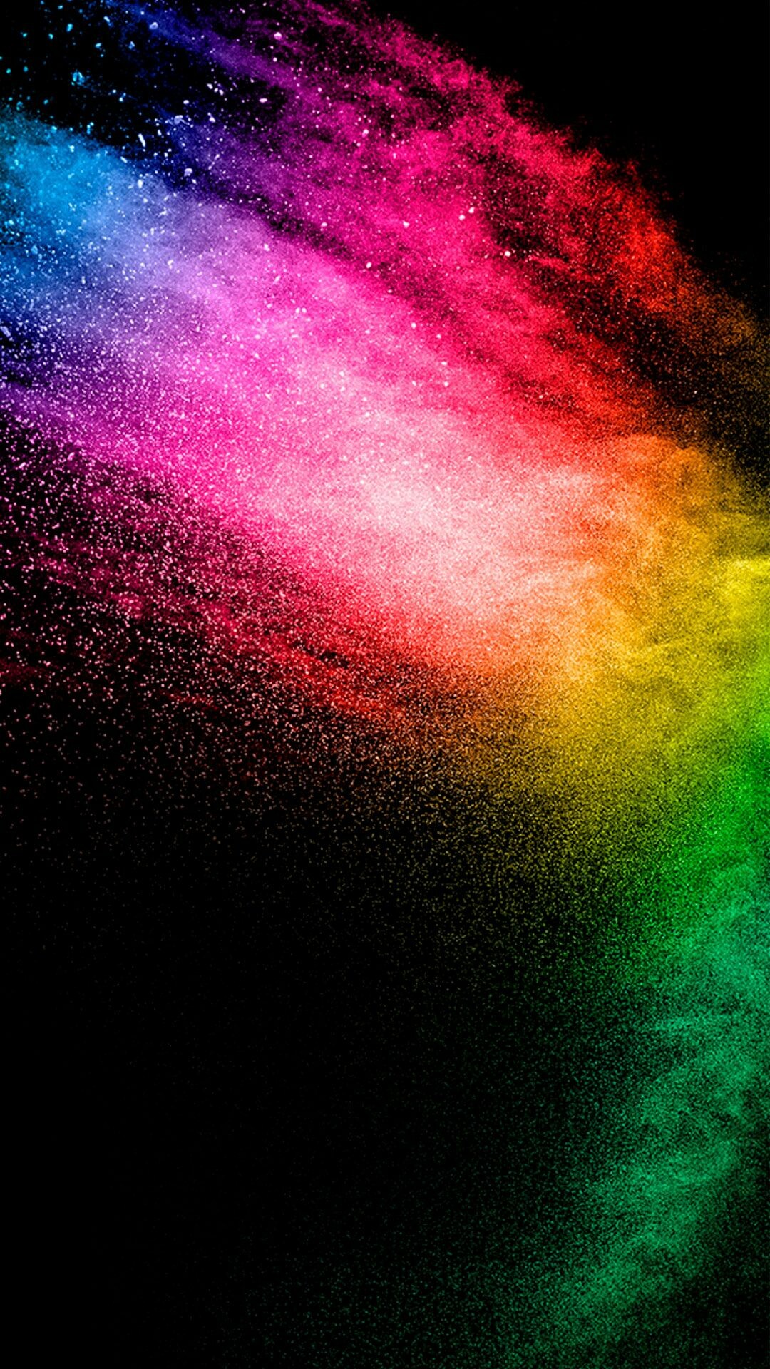 Rainbow colored light particles, iPhone wallpapers, Best of wallpapers, 1080x1920 Full HD Phone