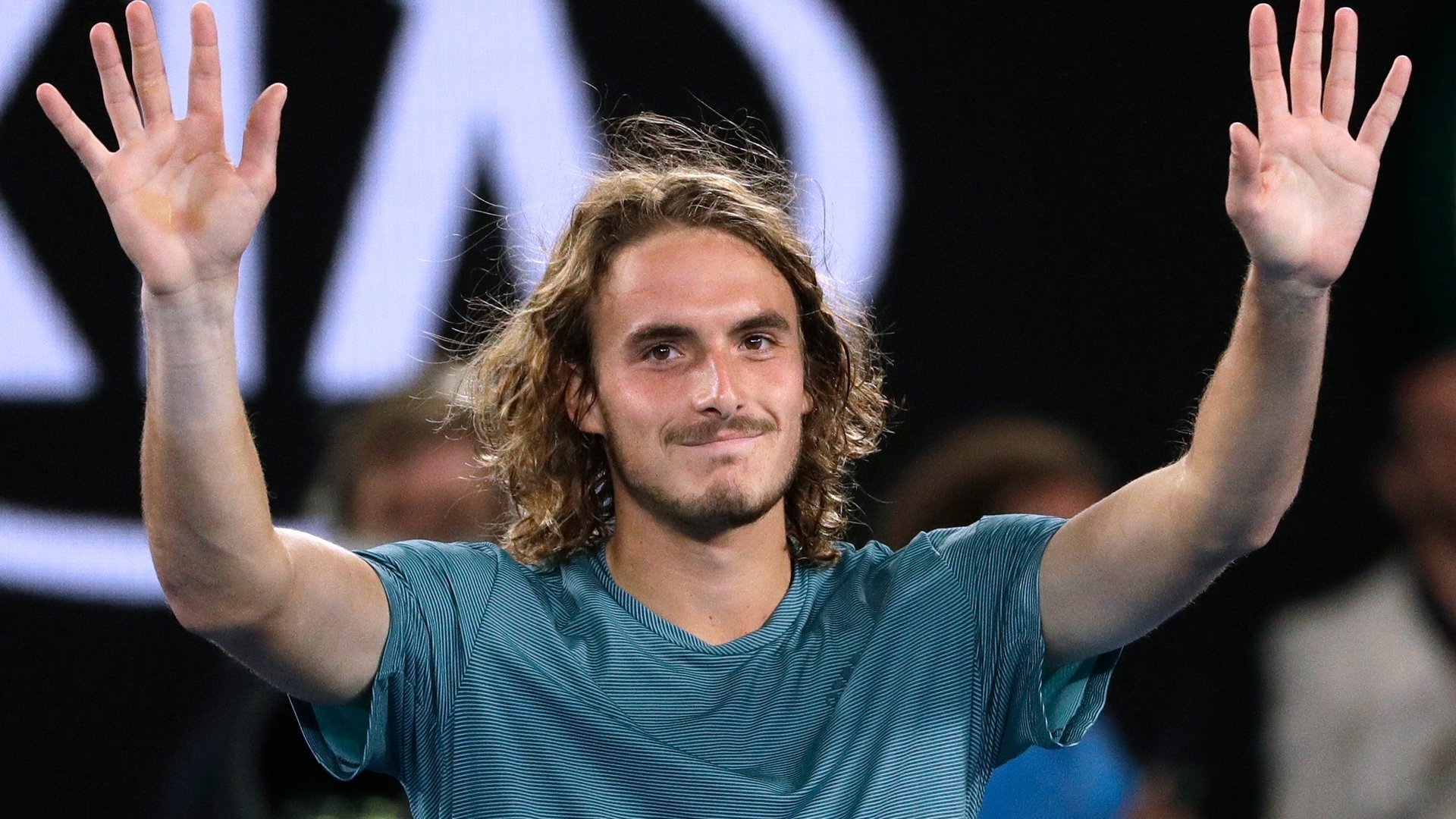 Stefanos Tsitsipas, Tennis-themed, Windows 10 and 11, Visual themes, 1920x1080 Full HD Desktop