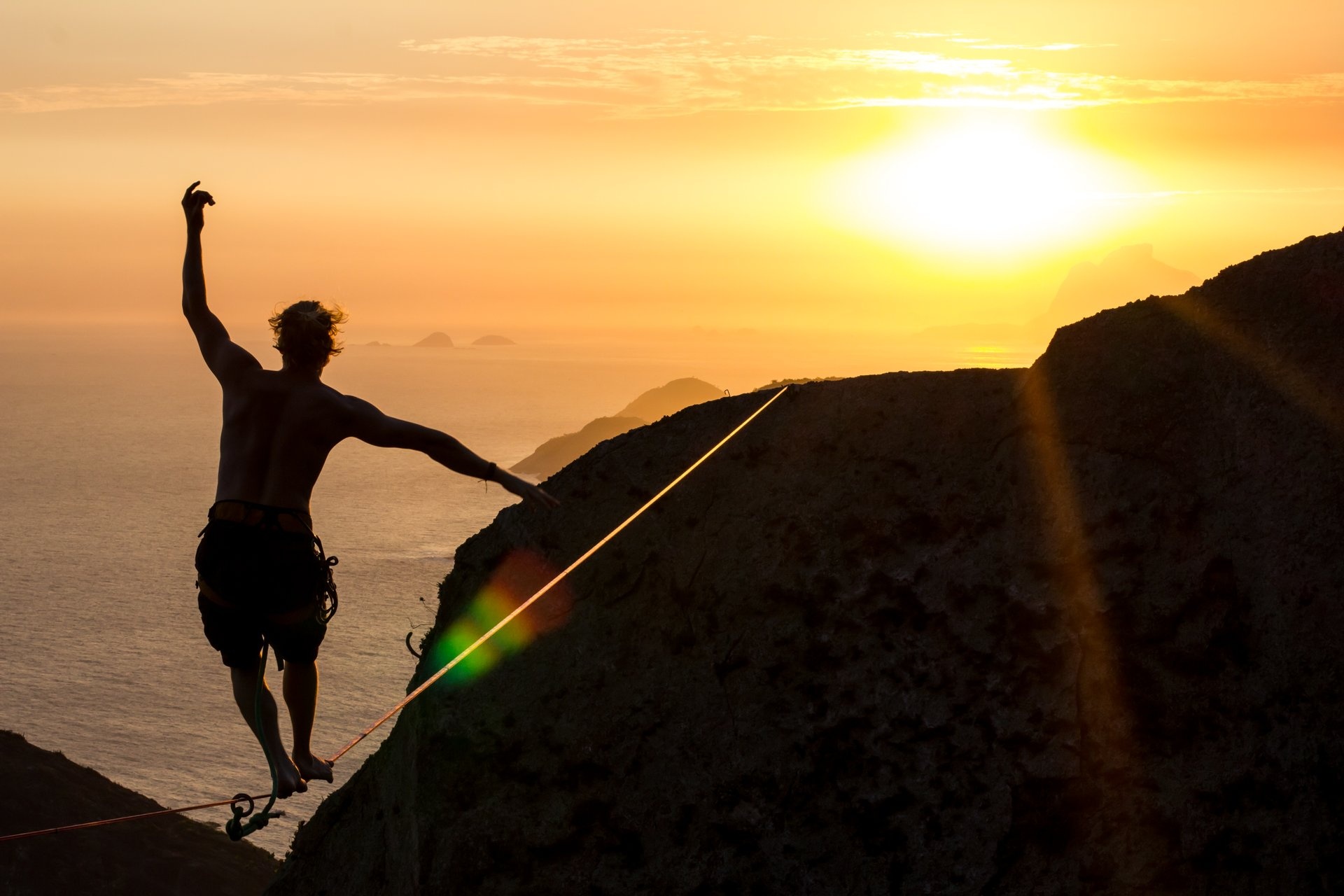 Niklas Winter, Slacklining Wallpaper, 1920x1280 HD Desktop