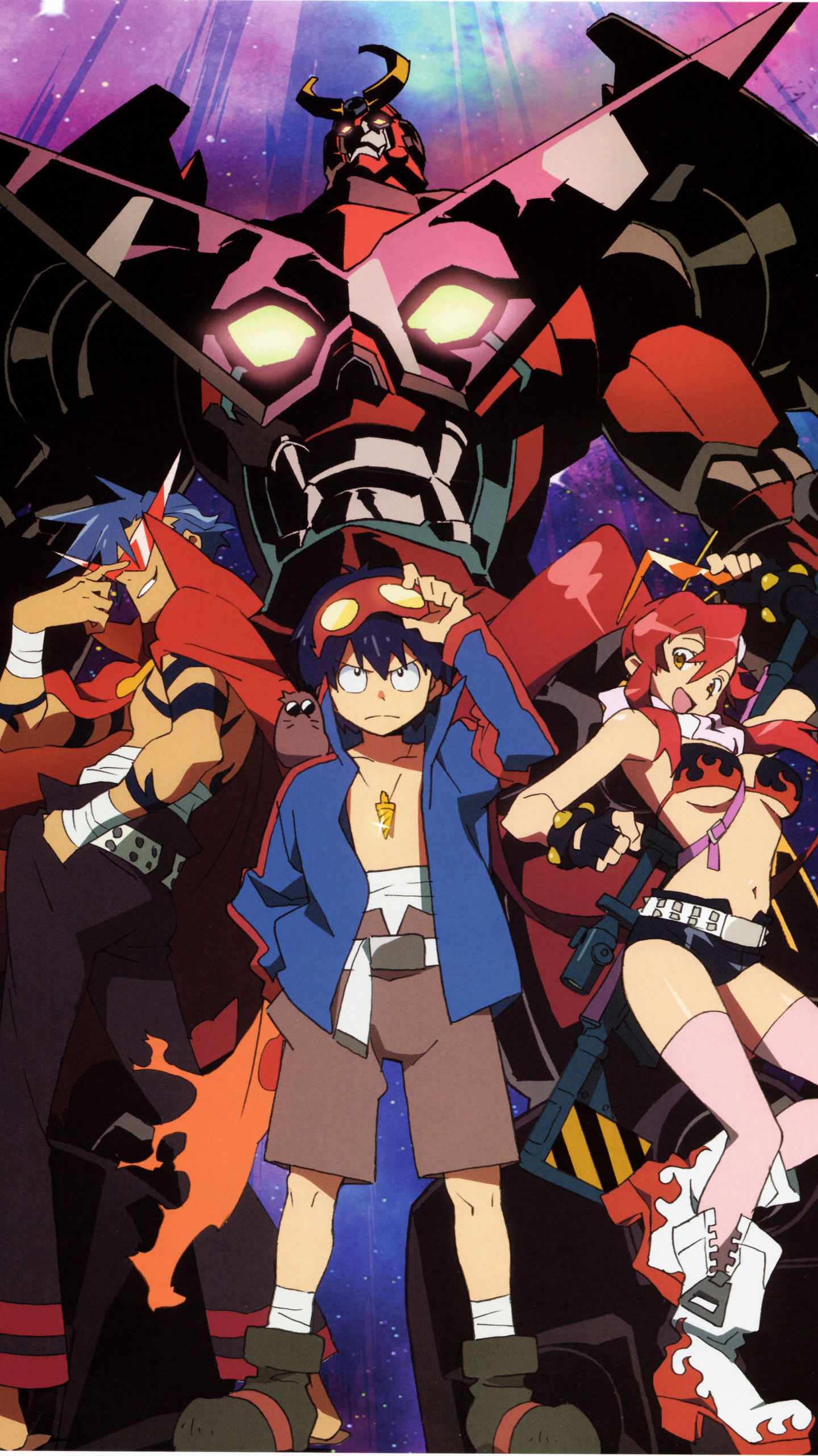 Tengen Toppa Gurren Lagann, Anime wallpaper, 1440x2560 HD Phone