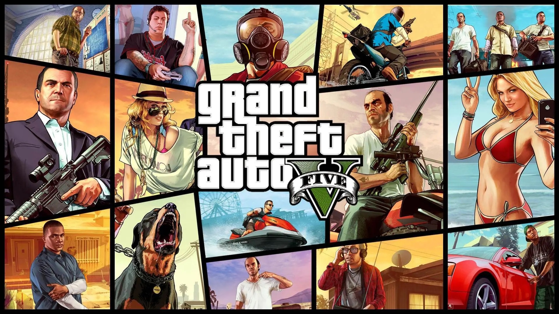 GTA gaming, GTA V, Free unlocked games, Rockstar Games, 1920x1080 Full HD Desktop