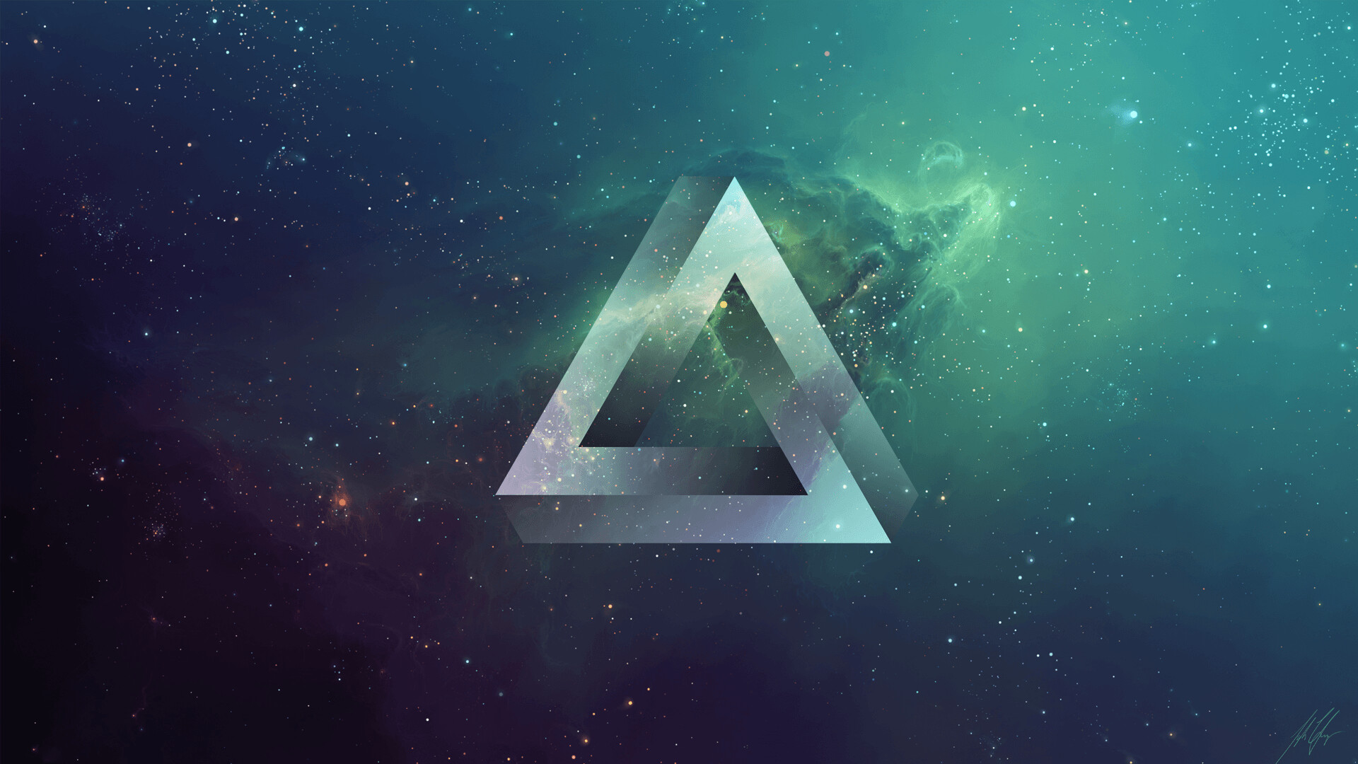 Triangle, Infinity symbol, Abstract wallpapers, Futuristic design, 1920x1080 Full HD Desktop