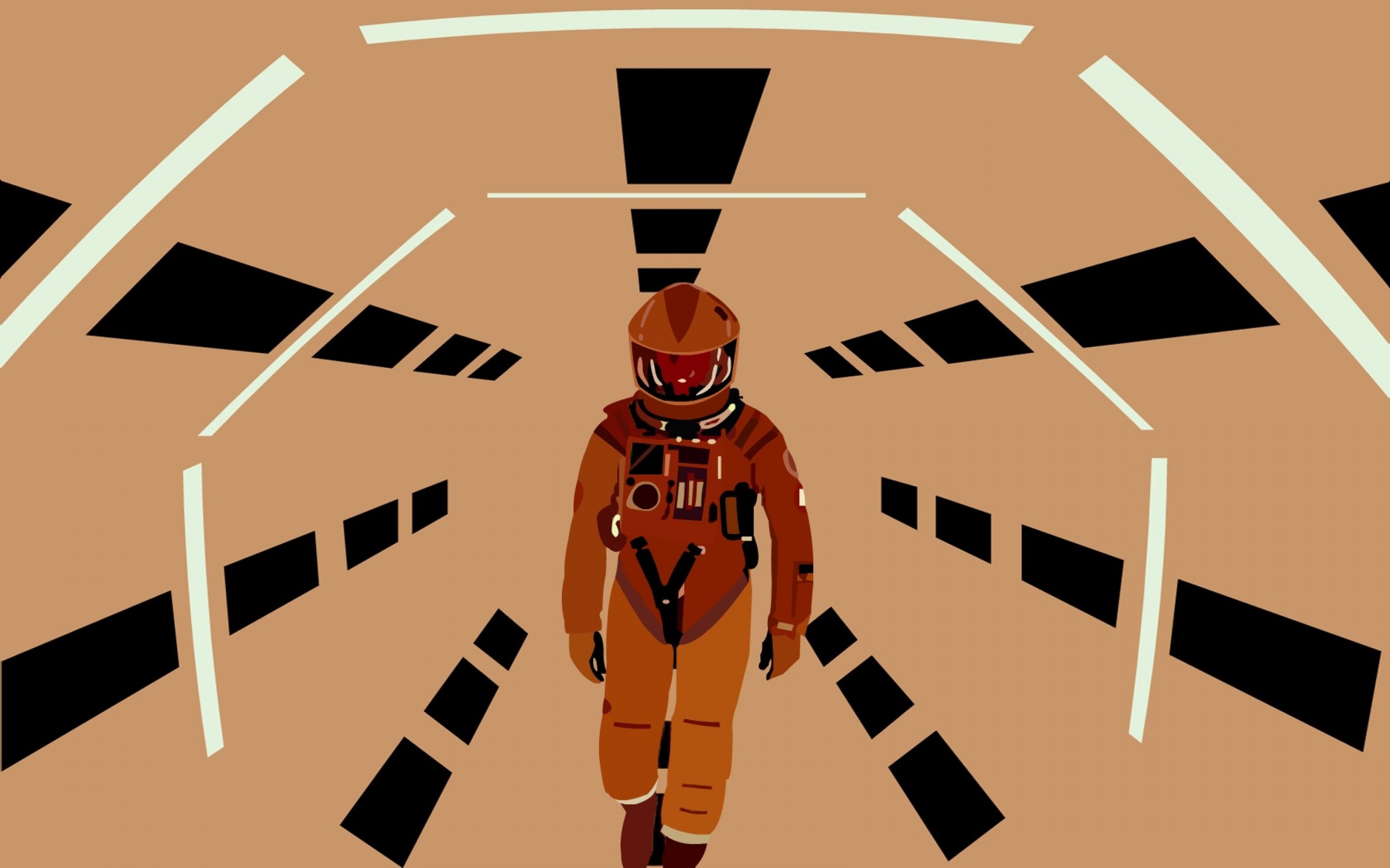 Space Odyssey, Astronaut helmet reflection, Cosmic voyage, Sci-fi classic, Stanley Kubrick, 2880x1800 HD Desktop