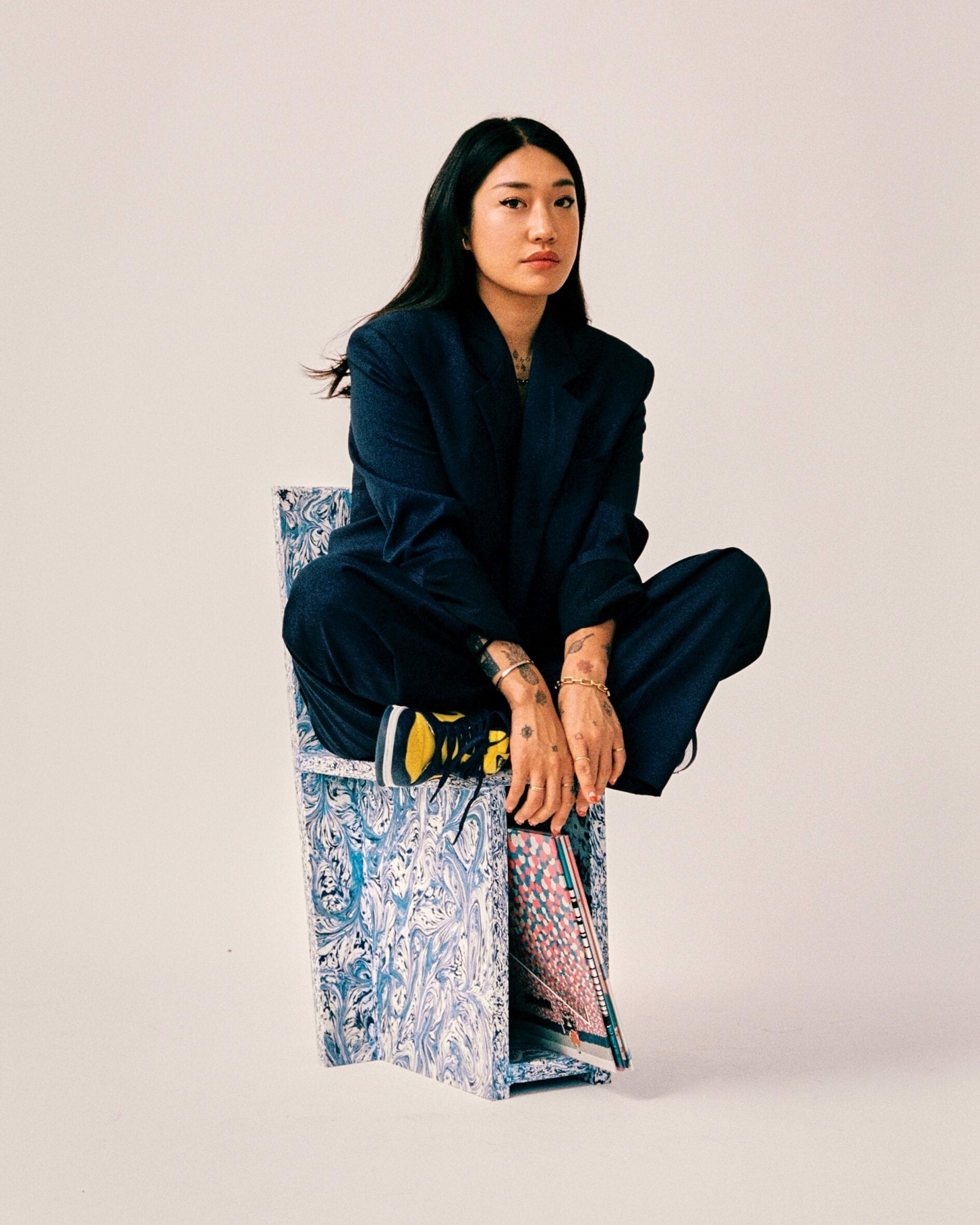 Peggy Gou, Street trash furniture, Innovative concept, Creative artist, 1900x2370 HD Phone