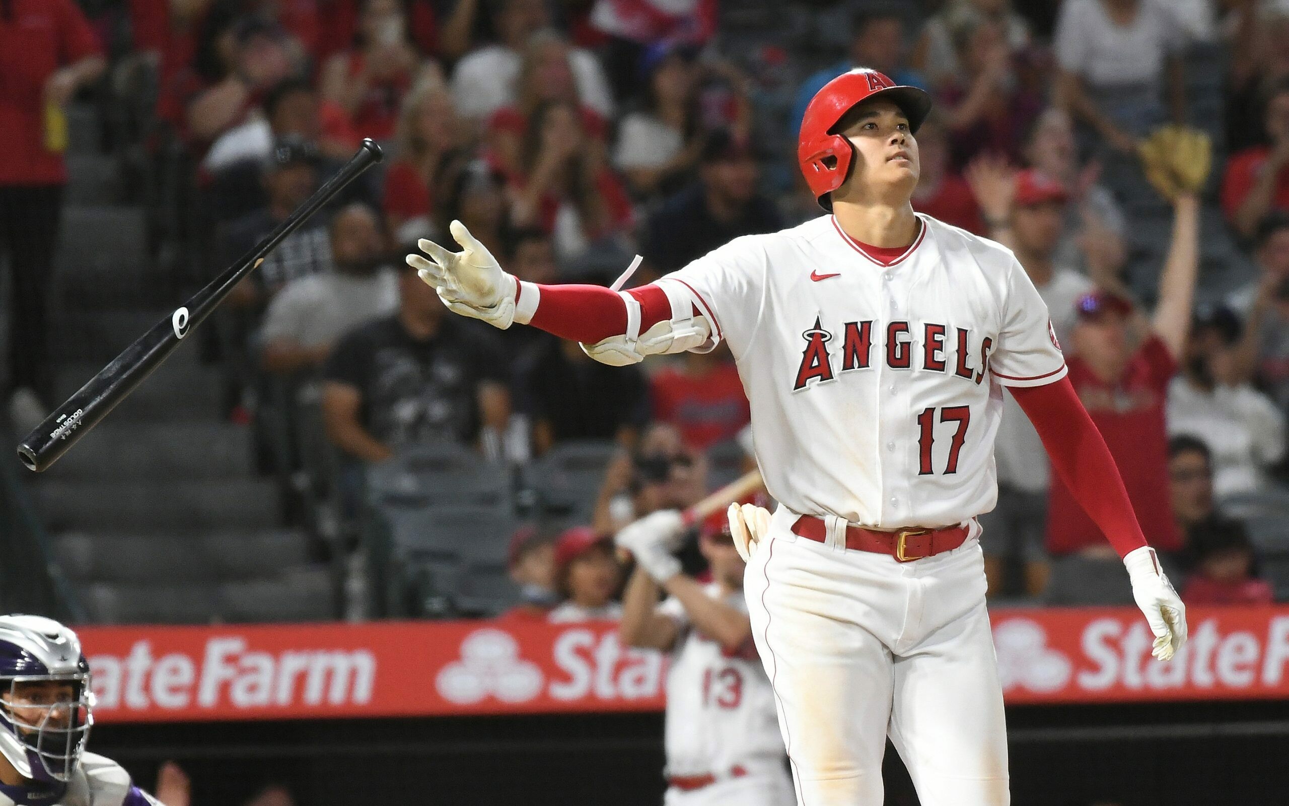 Shohei Ohtani, MLB leader, Home run hero, Sports icon, 2560x1600 HD Desktop