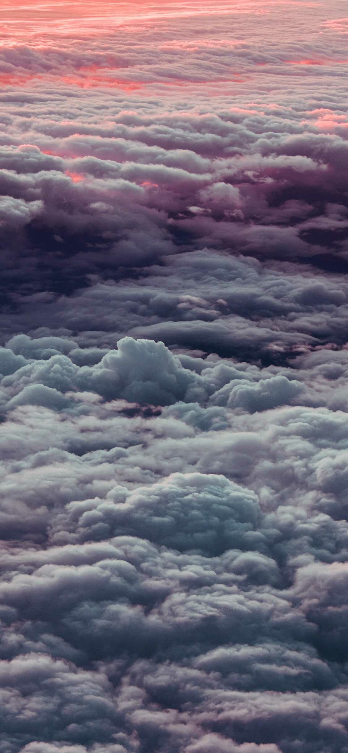 Clouds, Soaring skies, Fluffy formations, Nature's celestial art, 1130x2440 HD Phone