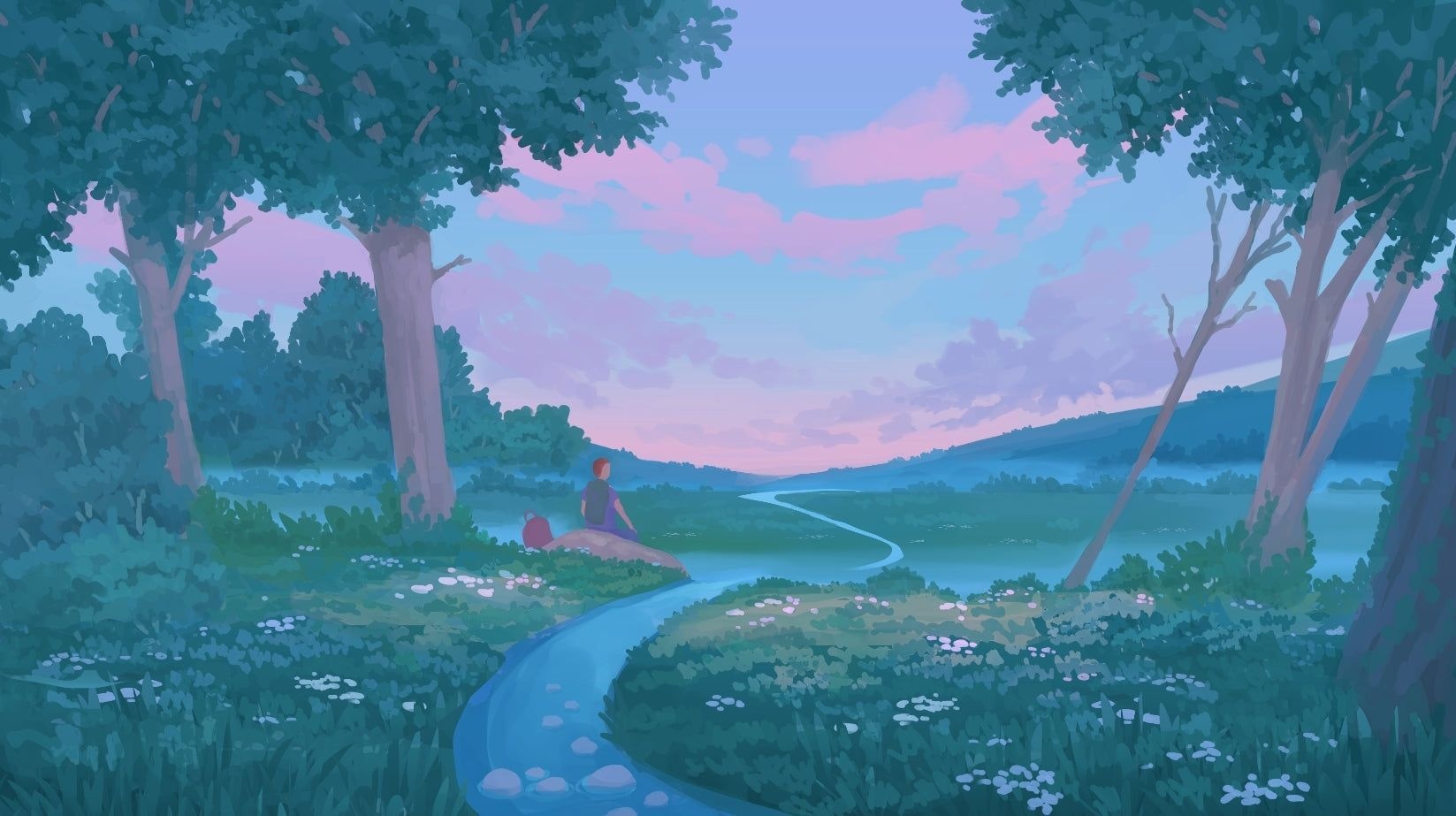 Lofi Forest Wallpaper 1650x930