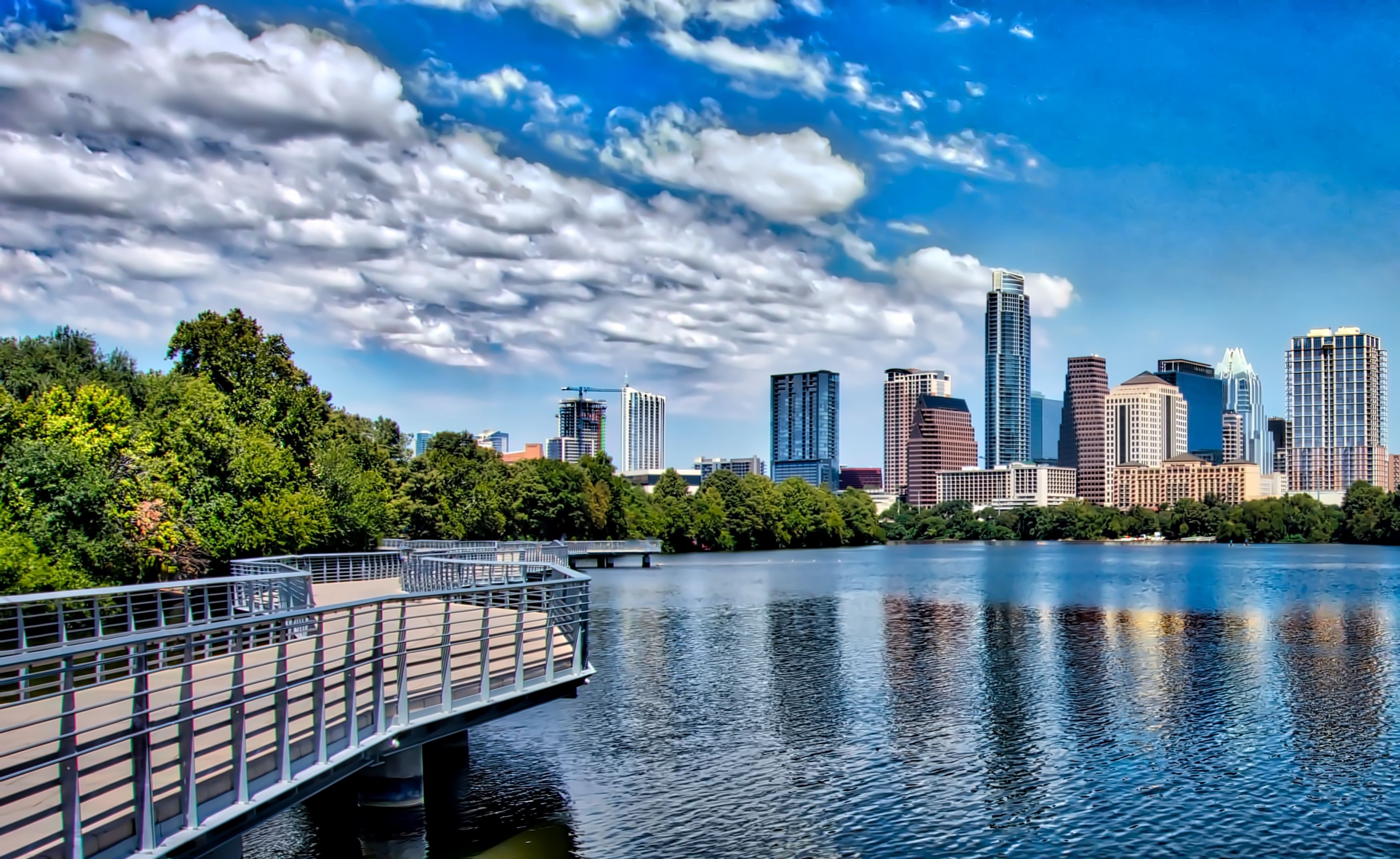 Lady Bird Lake, Austin Wallpaper, 3500x2150 HD Desktop