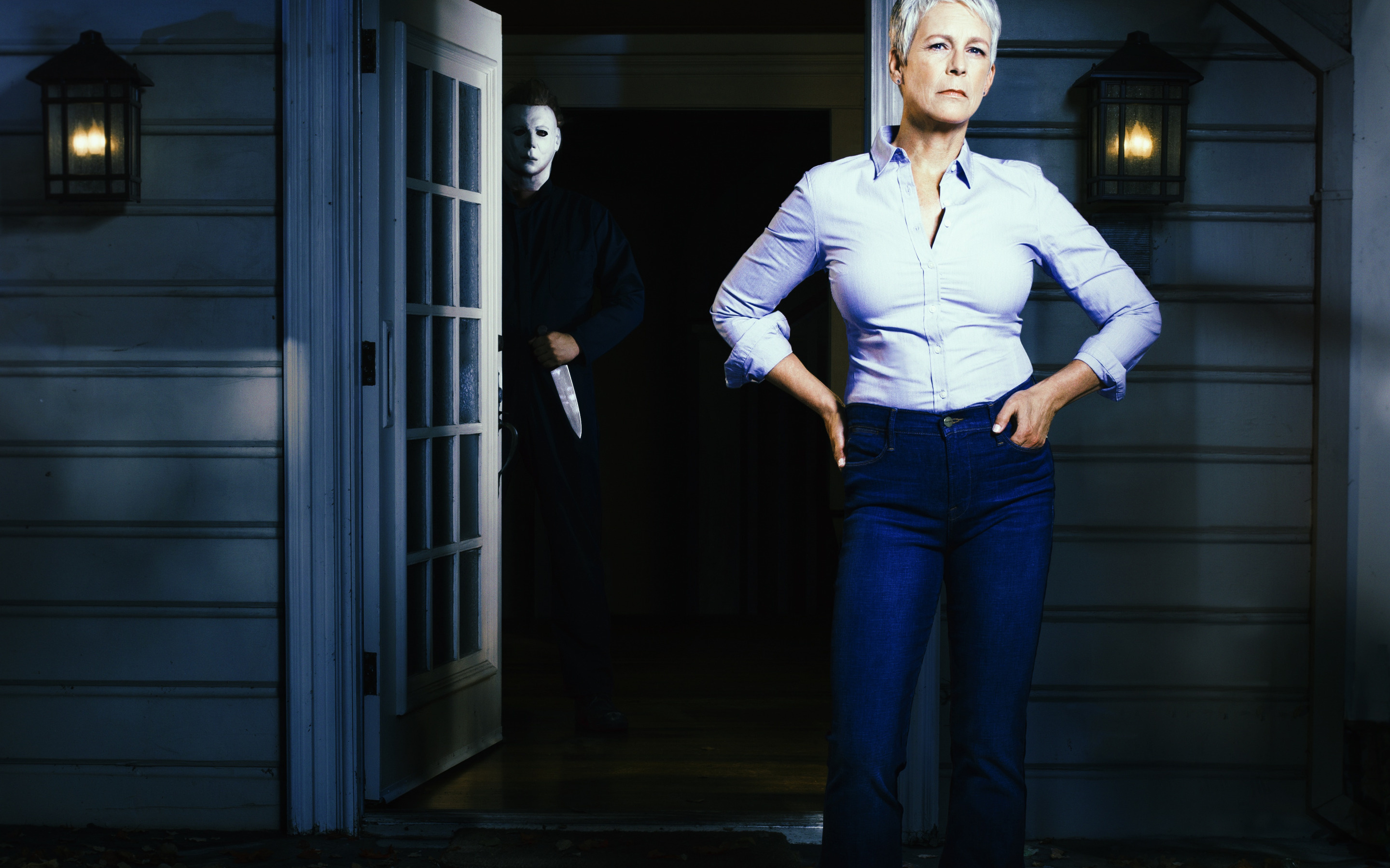 Jamie Lee Curtis, Halloween 2018 poster, New film release, High-resolution monitor, 2880x1800 HD Desktop