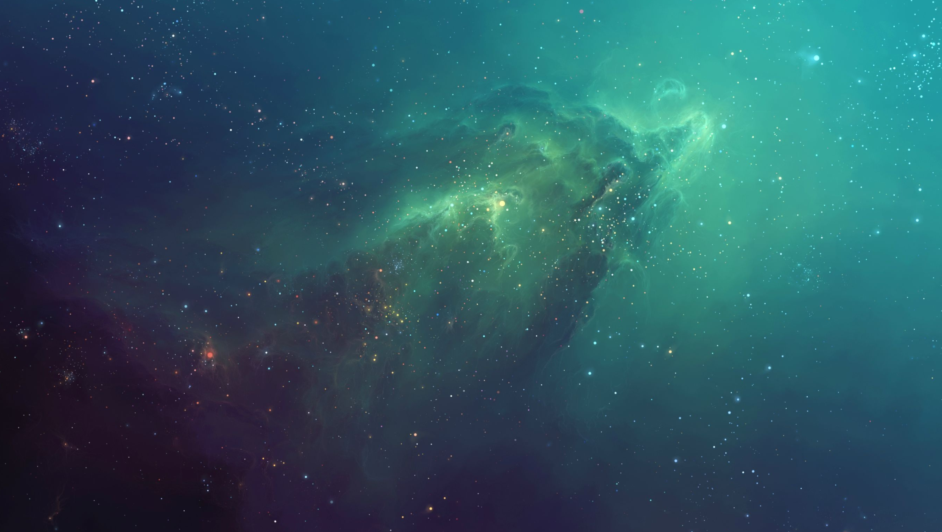 Green Nebula, Green nebula wallpapers, Green nebula backgrounds, 3000x1700 HD Desktop