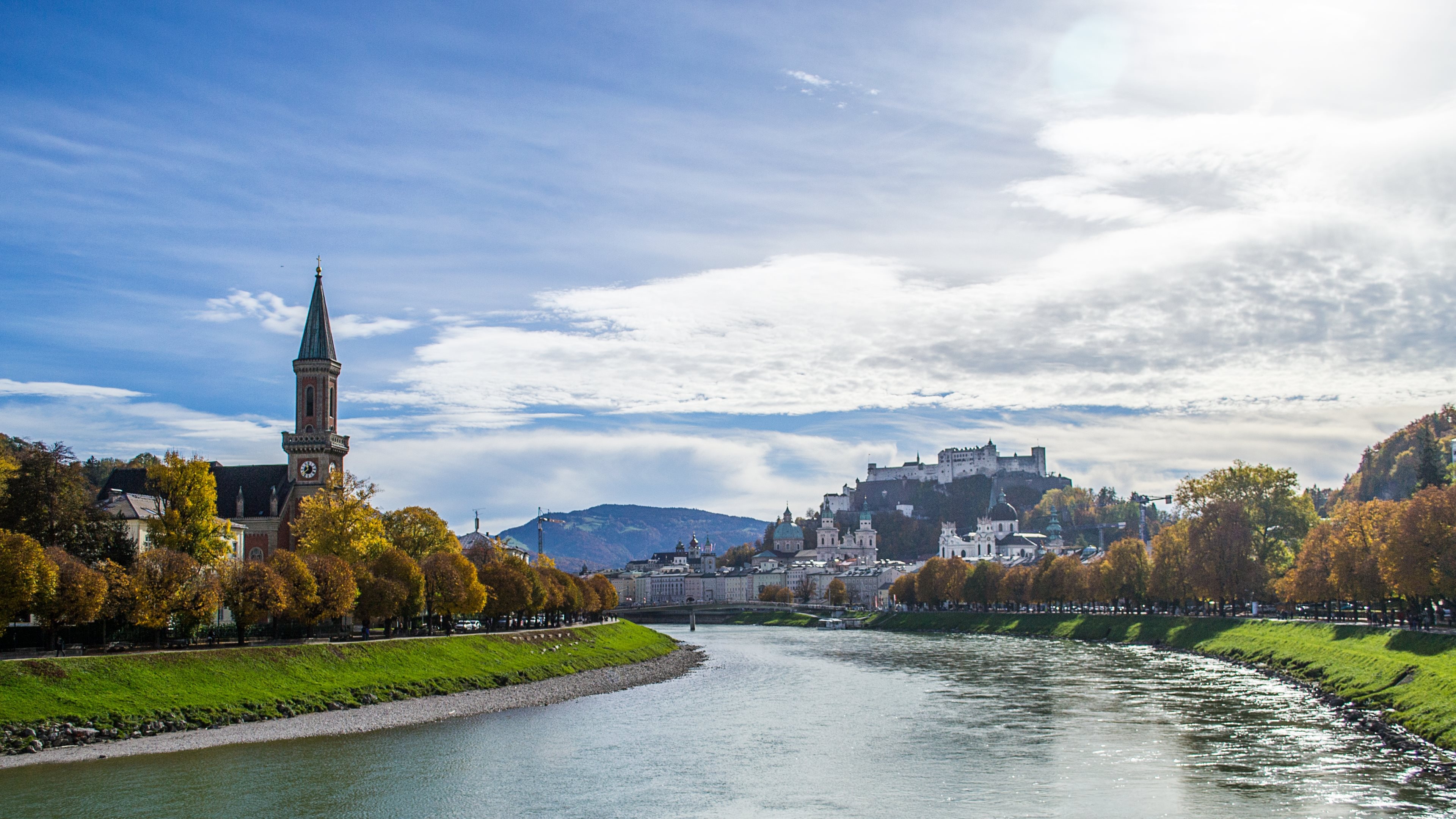 World travel wallpaper, Salzburg Austria, Desktop/mobile/tablet, Explore travel beauty, 3840x2160 4K Desktop