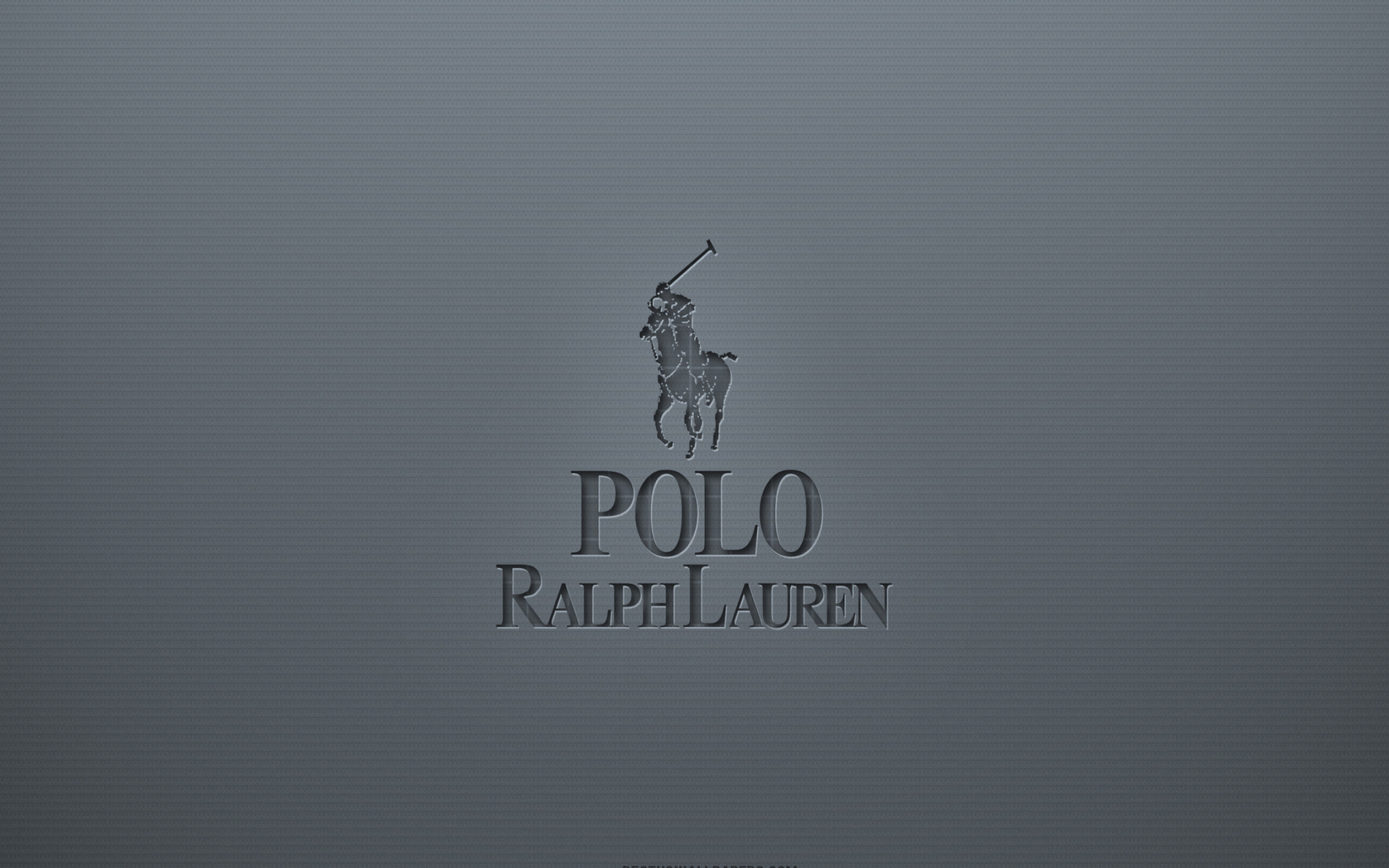 Polo Ralph Lauren, Gray logo, Creative background, Emblem, 2880x1800 HD Desktop