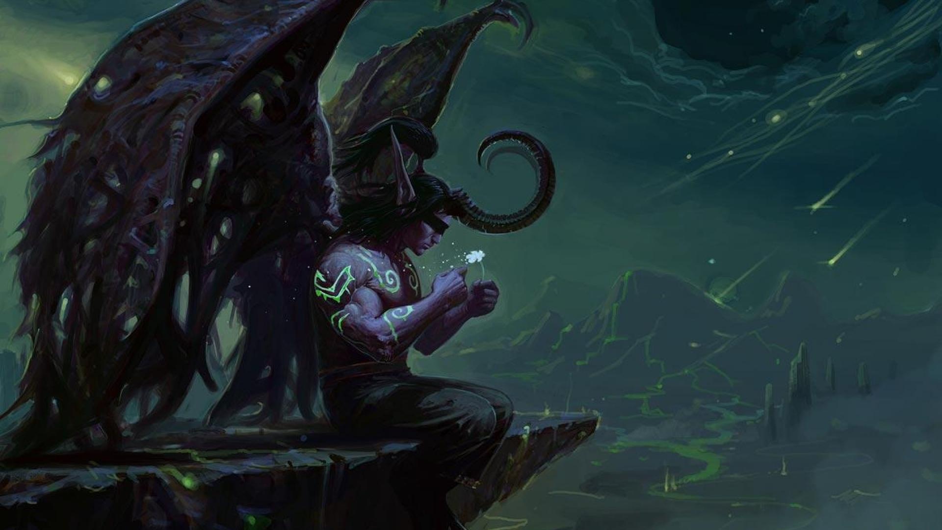 Animated Illidan wallpaper, John Walker's post, Gaming character, Darkness and power, 1920x1080 Full HD Desktop