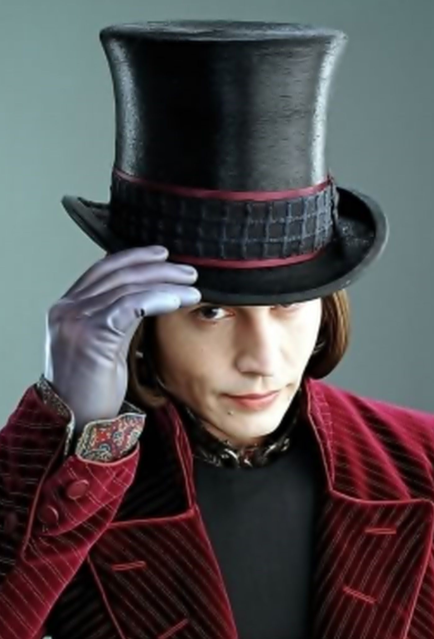 Johnny Depp, Willy Wonka, Actor, Movie, 1400x2060 HD Phone