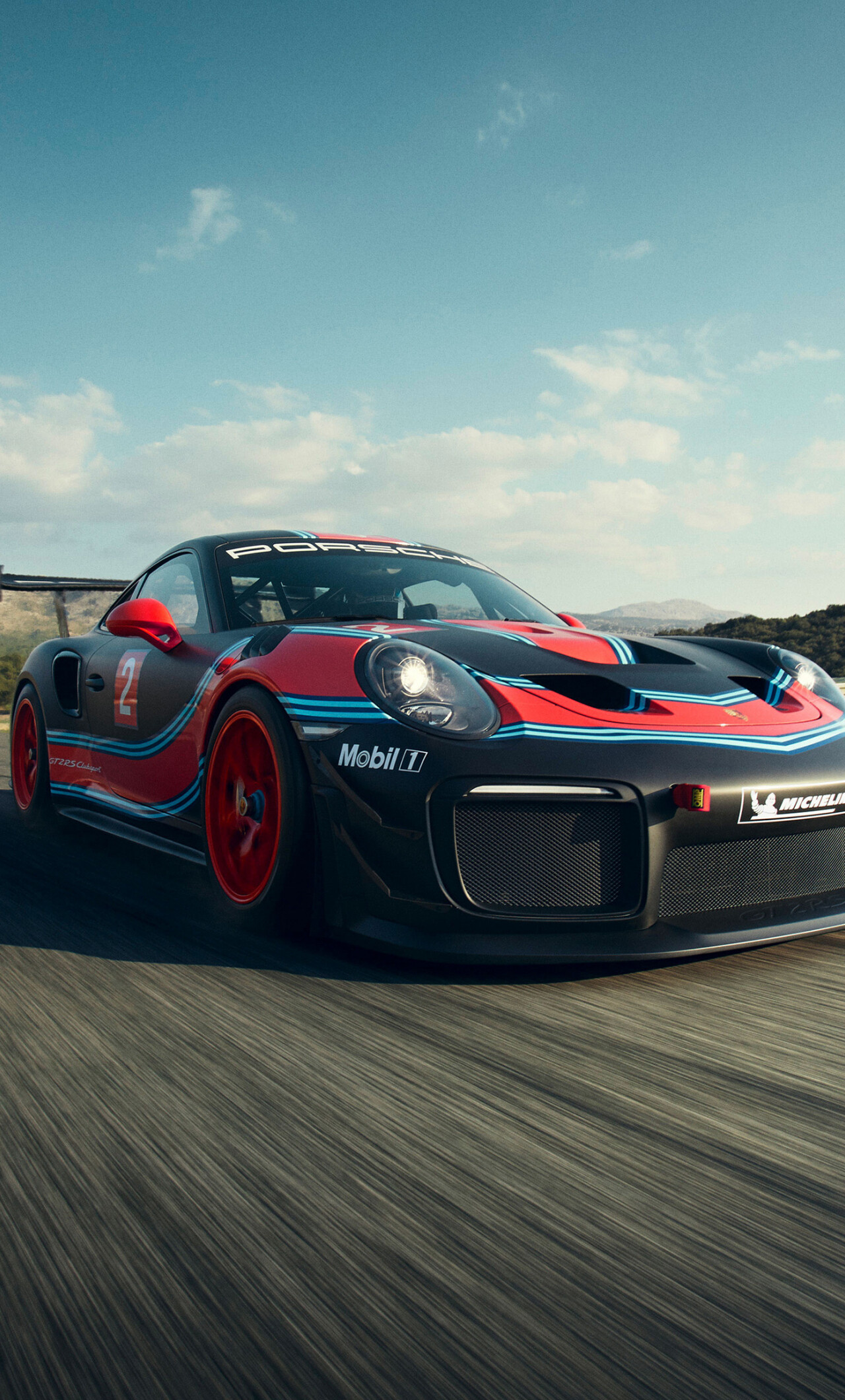 Porsche 911 GT2 RS Clubsport, Sports car perfection, Striking wallpaper, Captivating beauty, 1280x2120 HD Phone