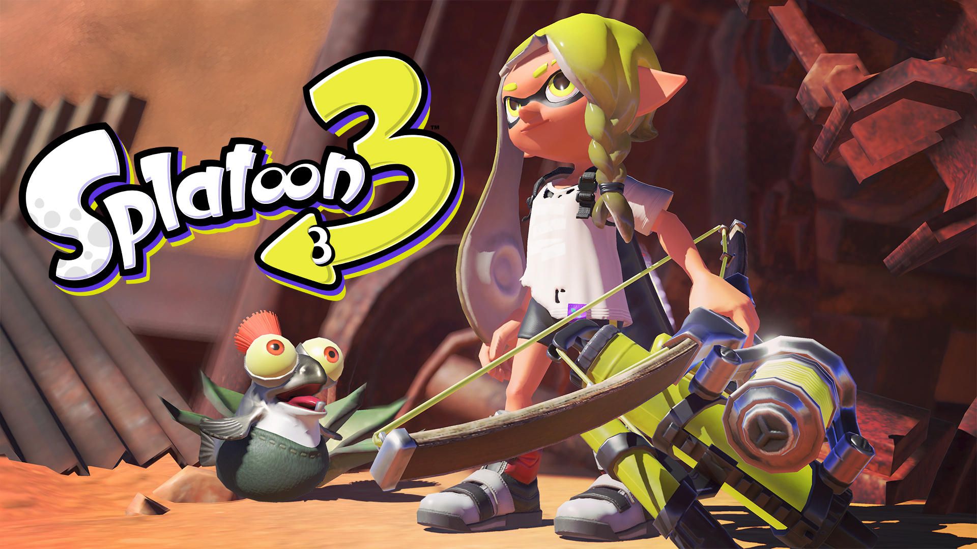 Splatoon 3 gaming, HD wallpaper background, Immersive visuals, Gaming excitement, 1920x1080 Full HD Desktop