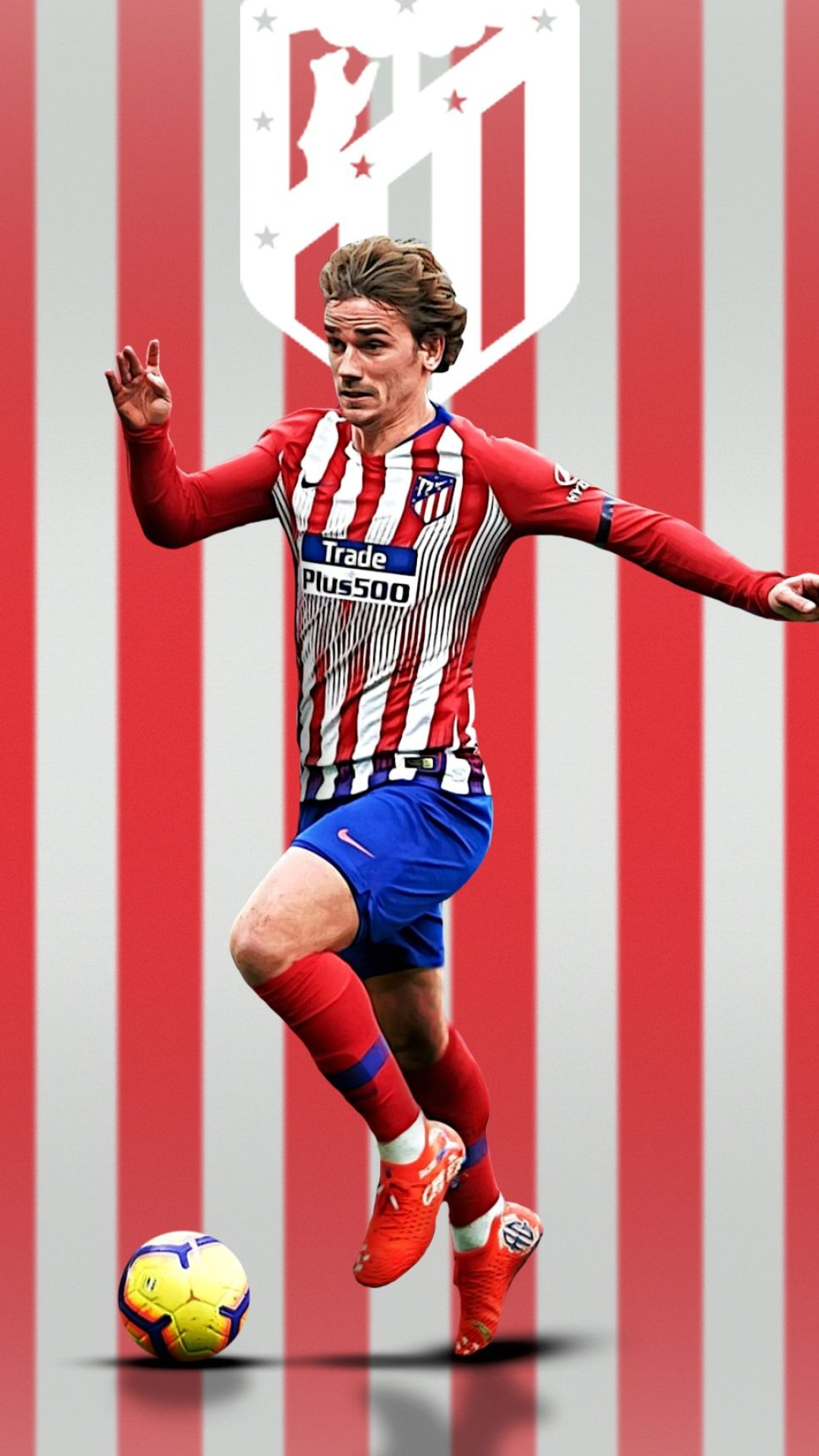 Antoine Griezmann, Atletico Madrid, Football player, Sports stars, 1080x1920 Full HD Phone