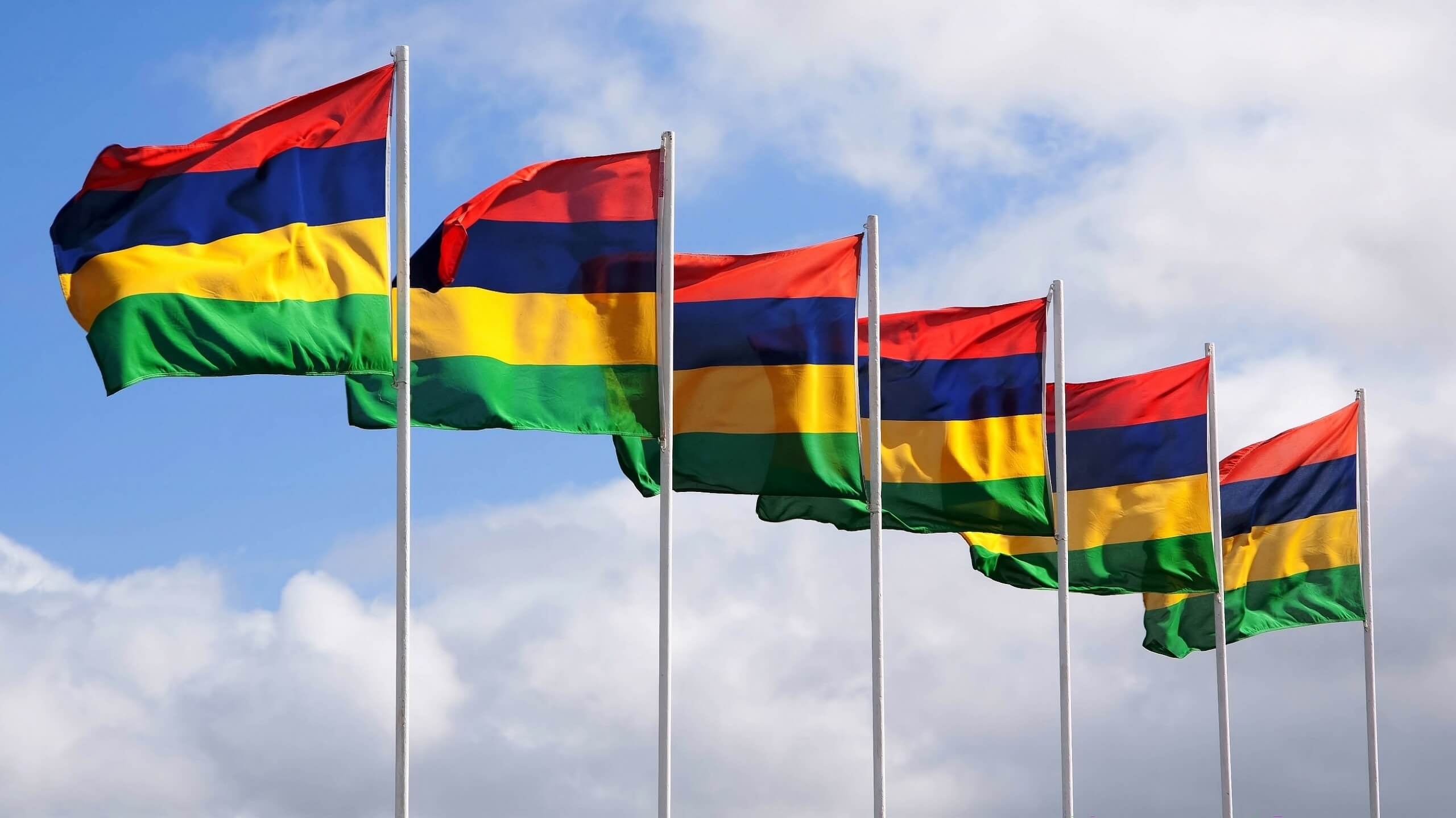 Mauritius, Flags Wallpaper, 2560x1440 HD Desktop